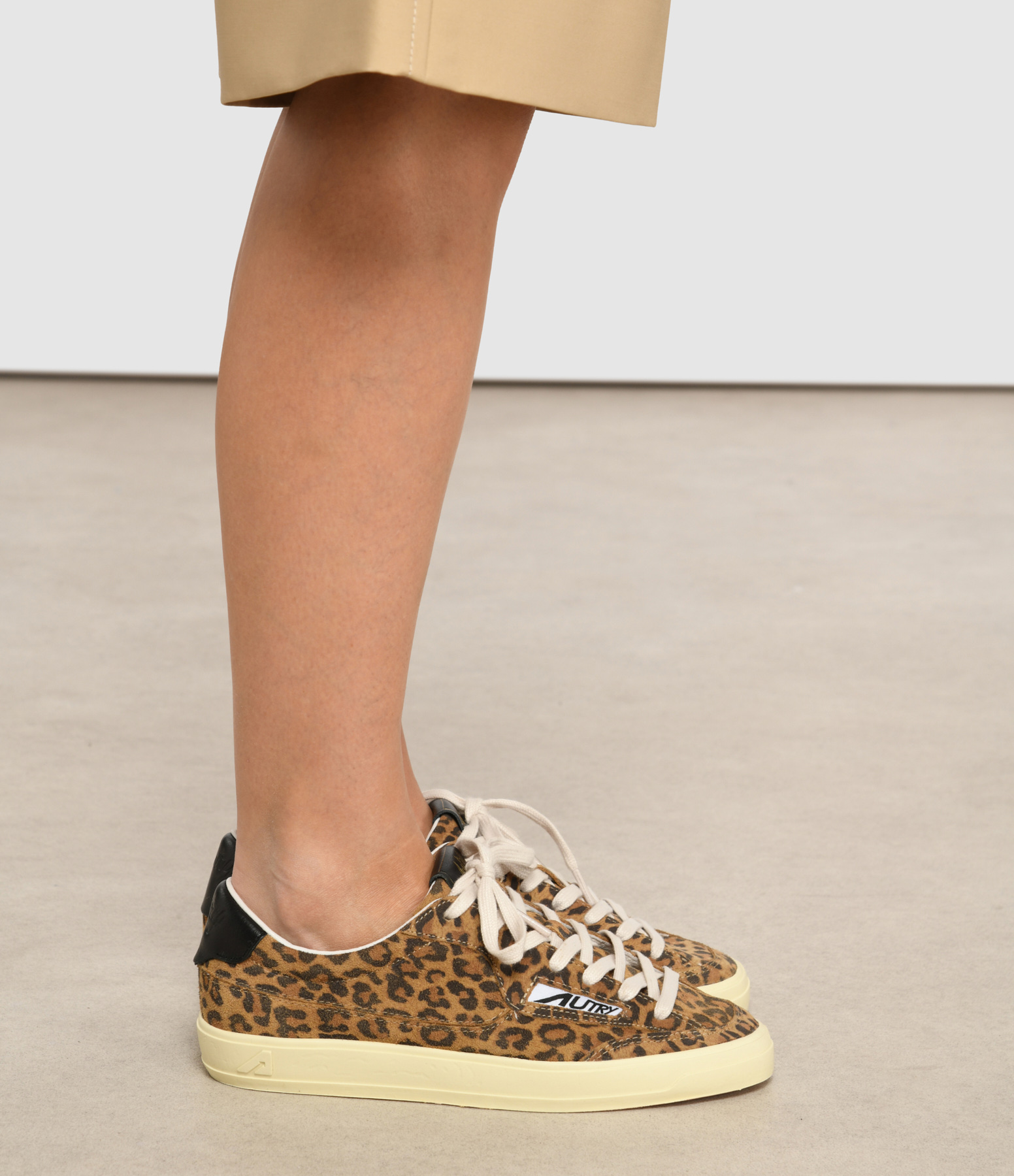 Windscape Low Suede Leopard Print Leop Black Trainers, Capsule Flash