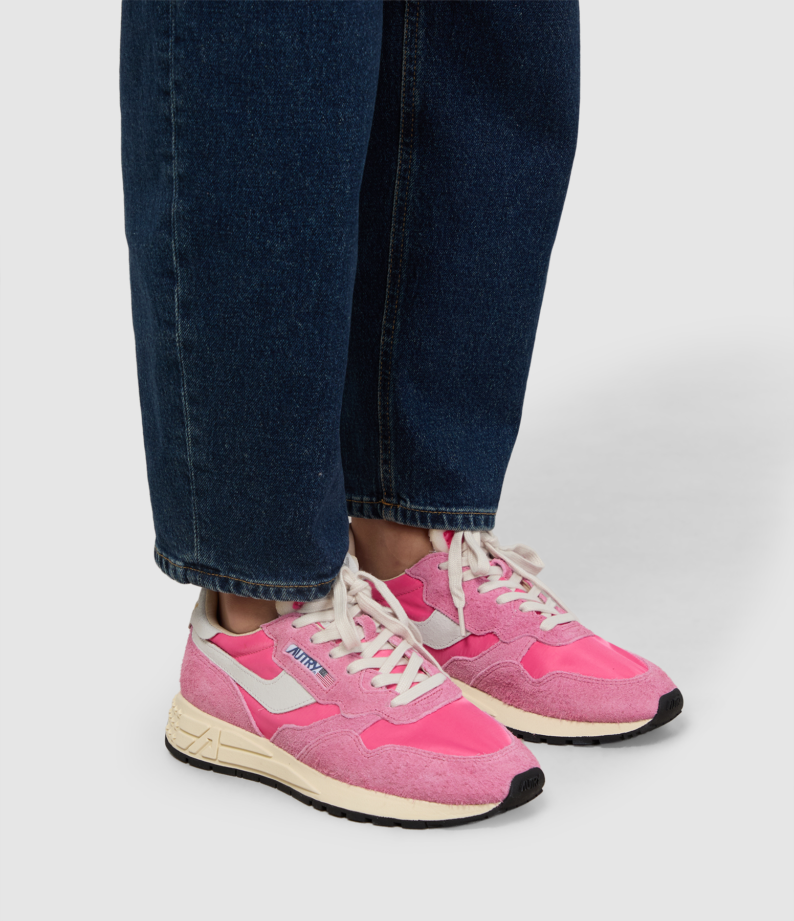 Reelwind Low Nylon Crack White Sansunset Trainers