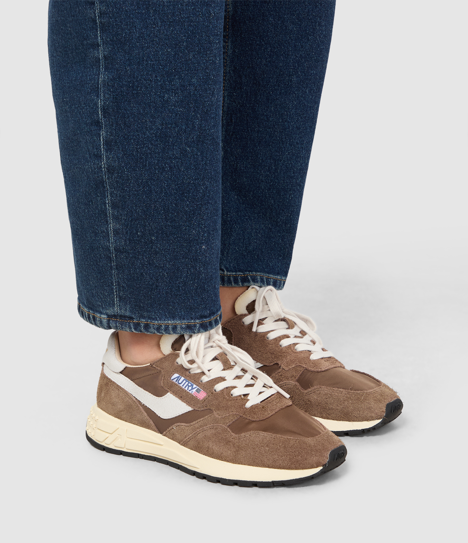 Reelwind Low Nylon Crack White Tundra Trainers