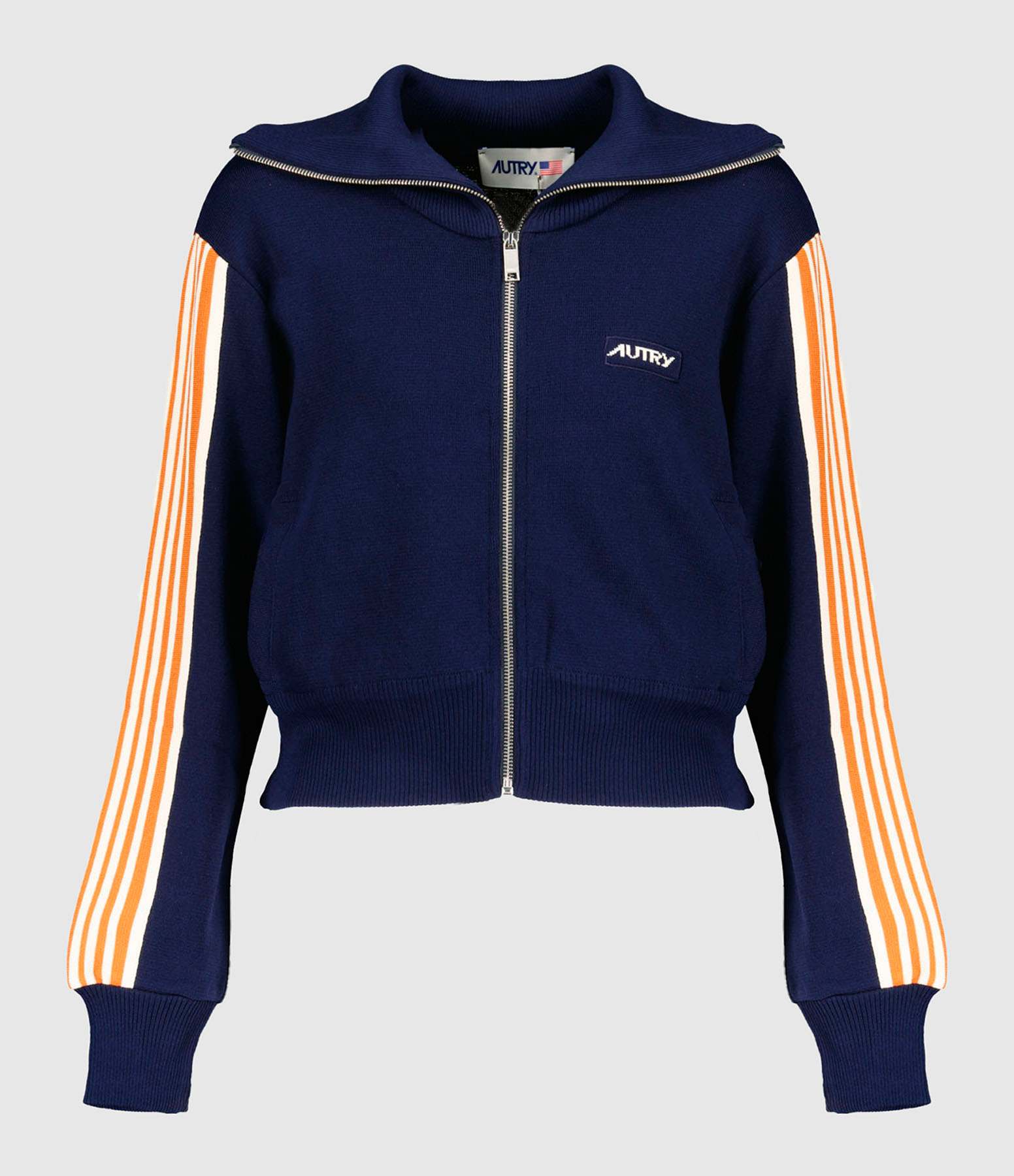 Blue Knitted Jacket