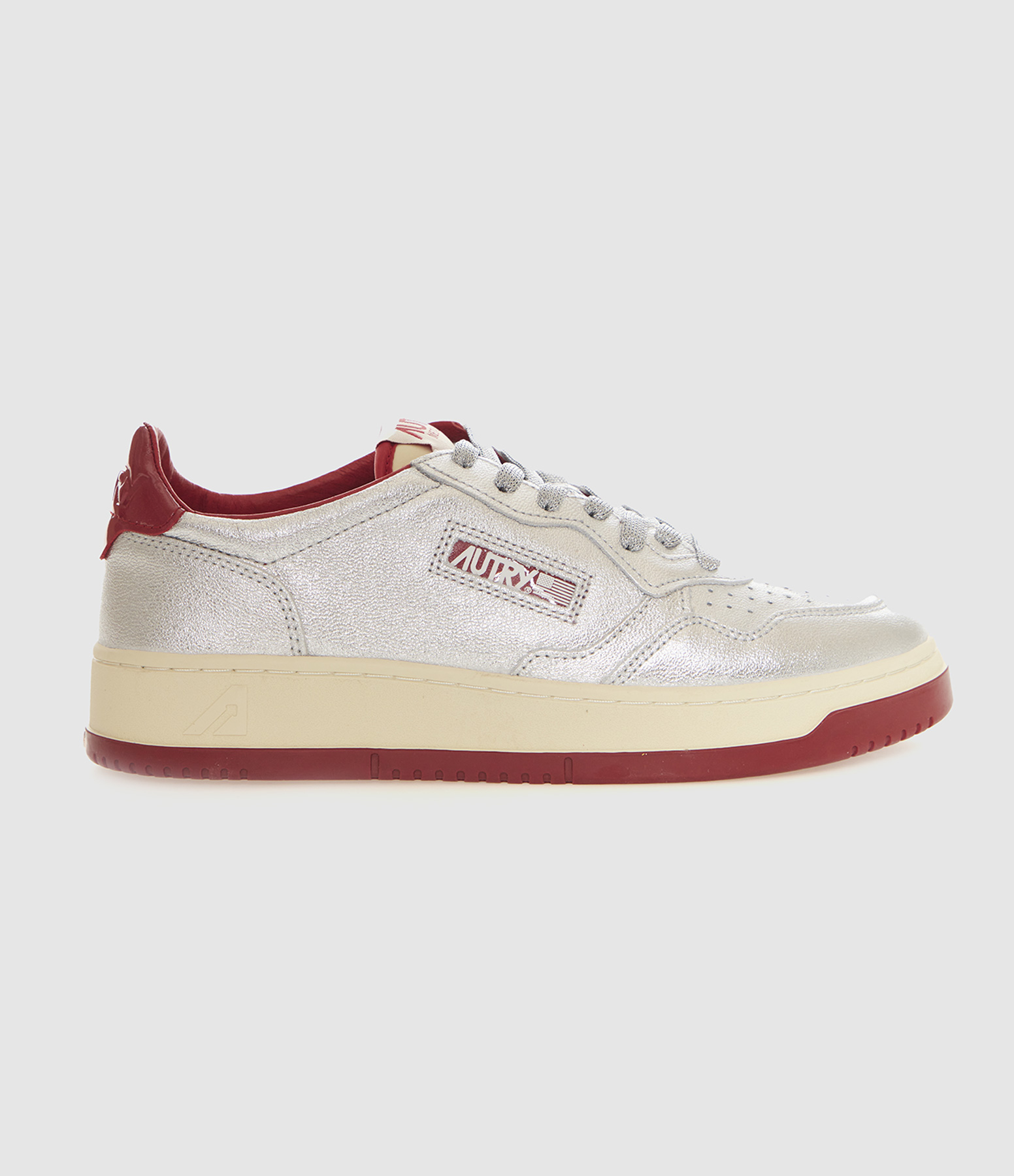 Medalist Low Women's Trainers – Lamlea Pat Silver Red