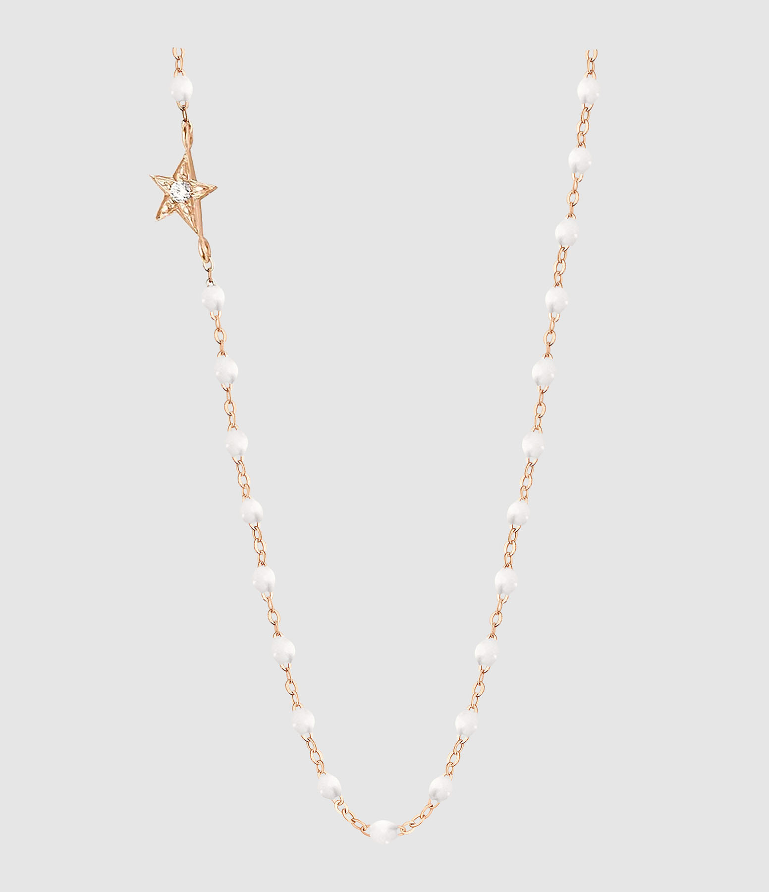 Intra Étoile Diamond Resin Gold Necklace