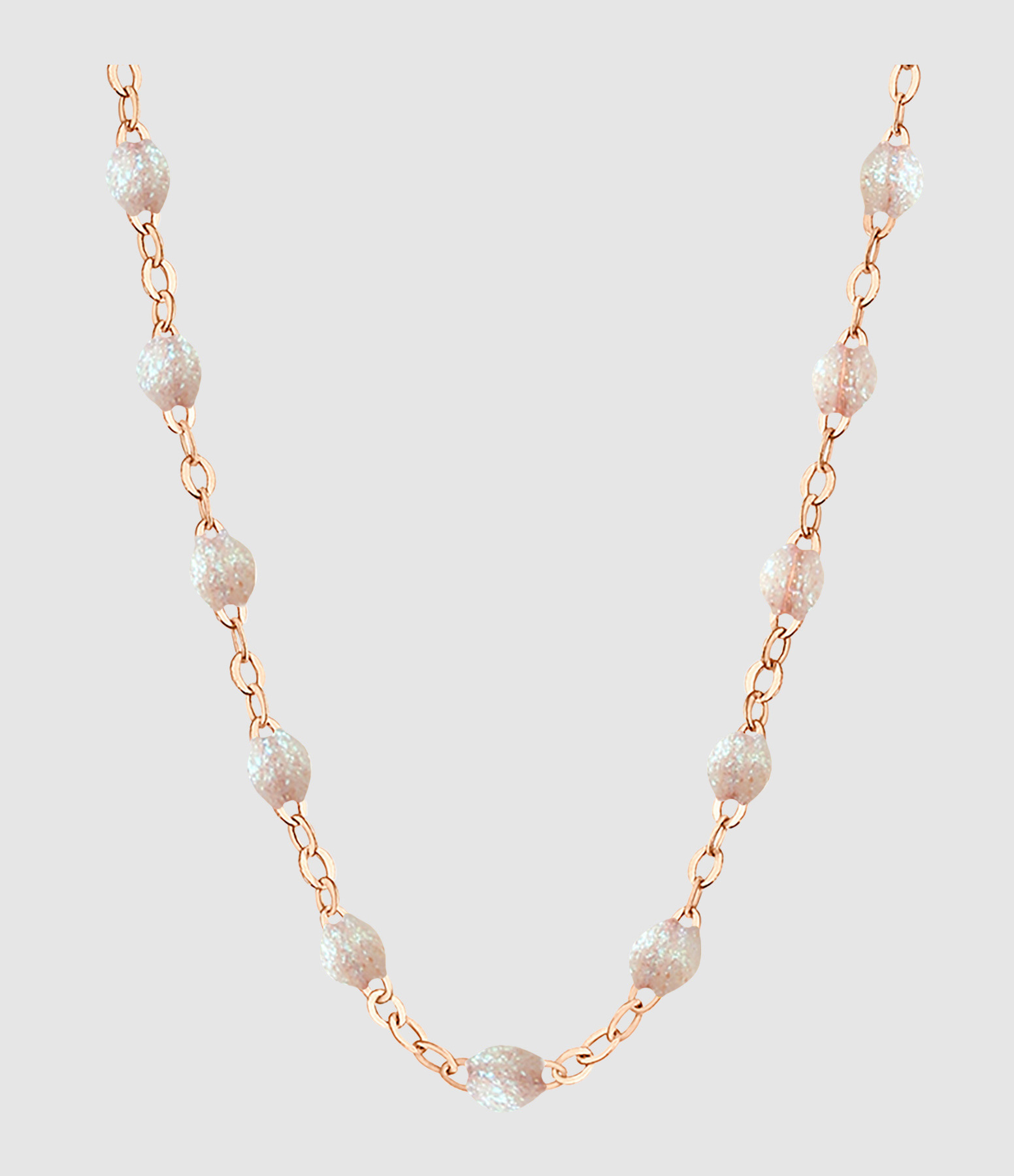 60cm Gold Resin Pearl Necklace