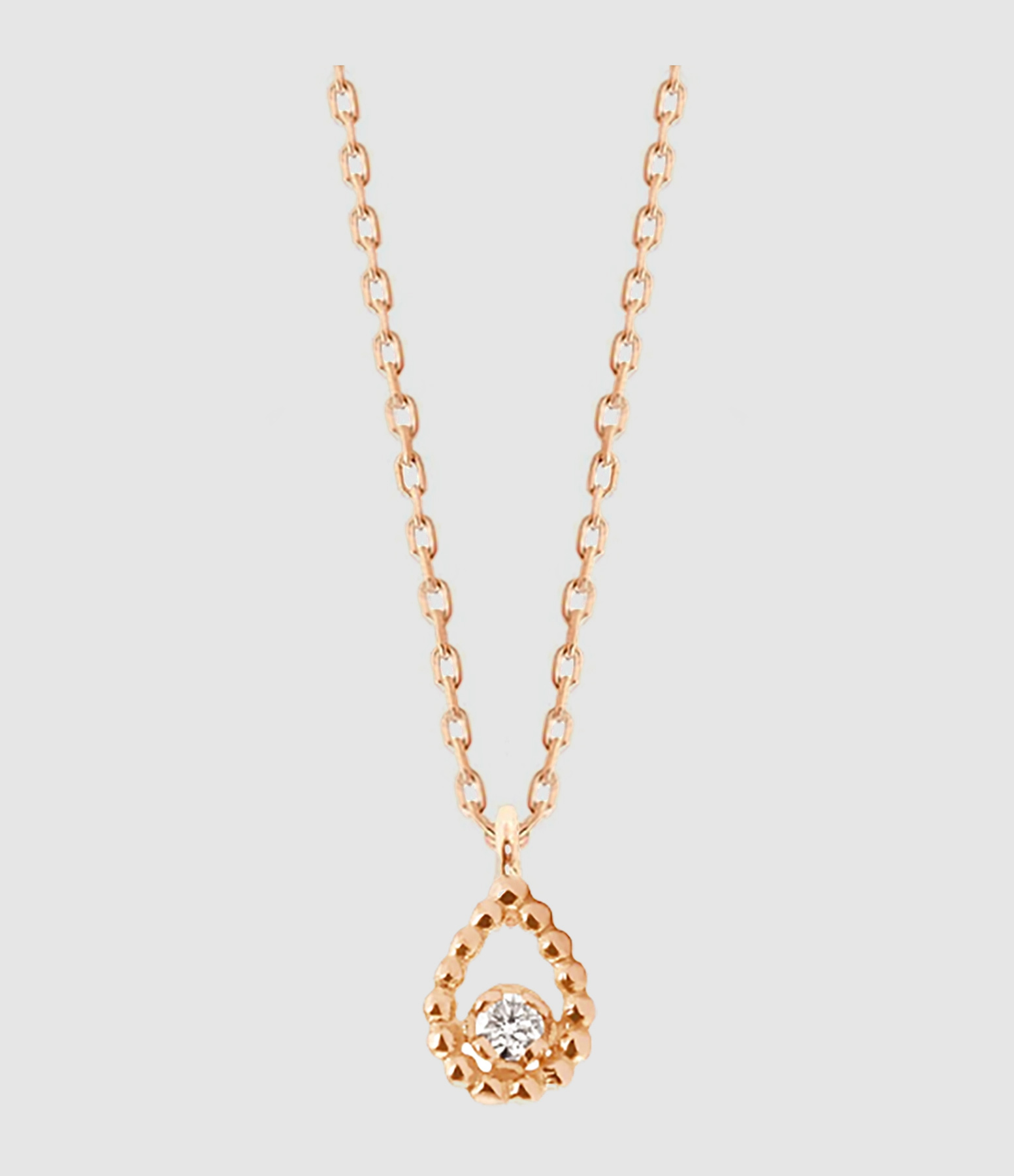 Lucky Lotus Diamond Gold Chain Necklace