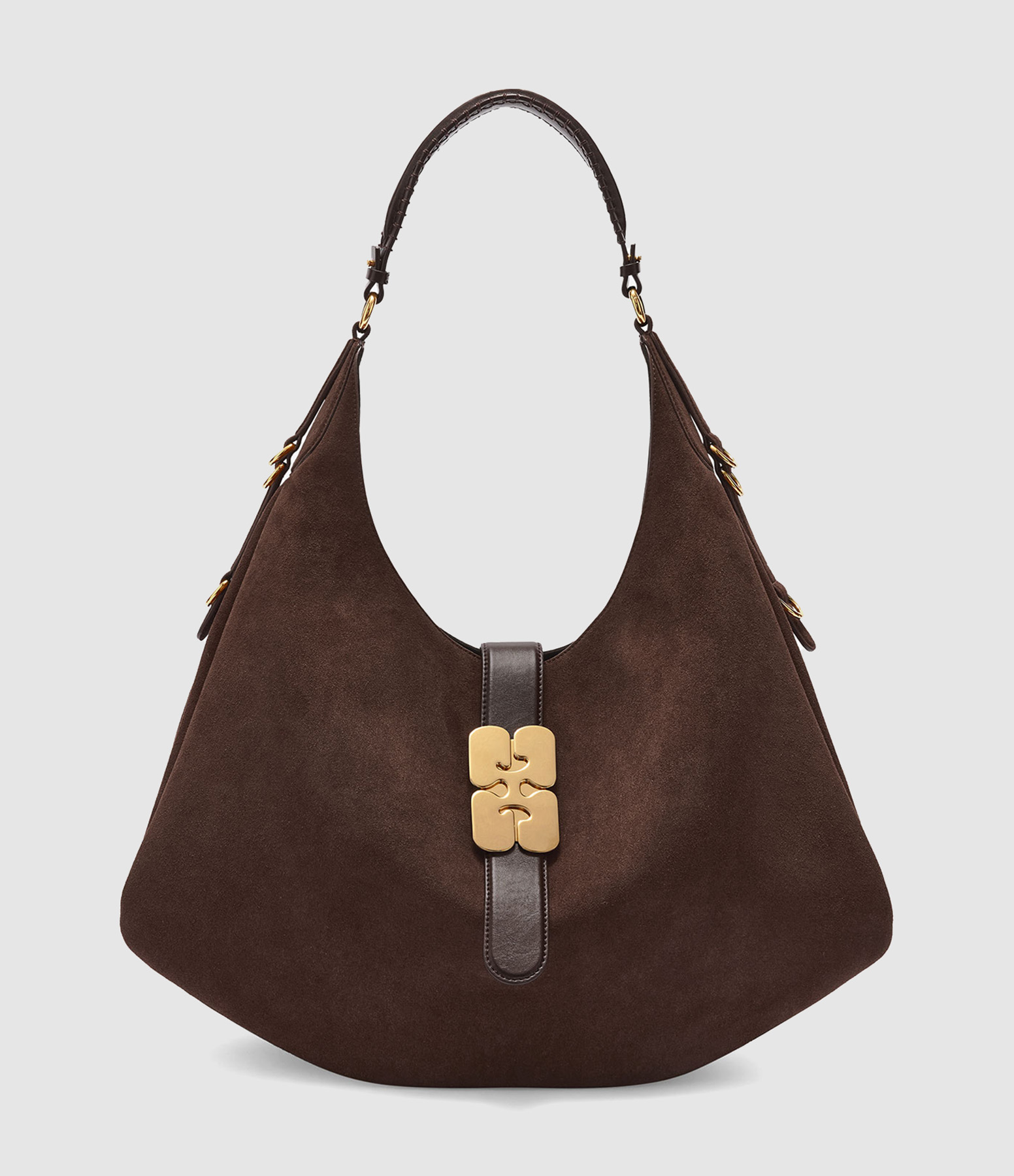 Kat Large Suede Bag in Chicory Coffee