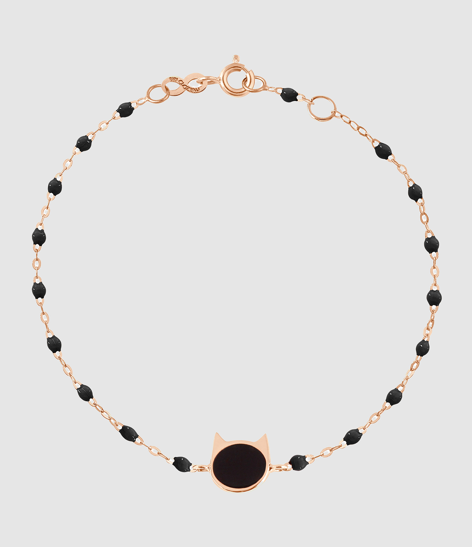 Rose Gold Resin Cat Bracelet