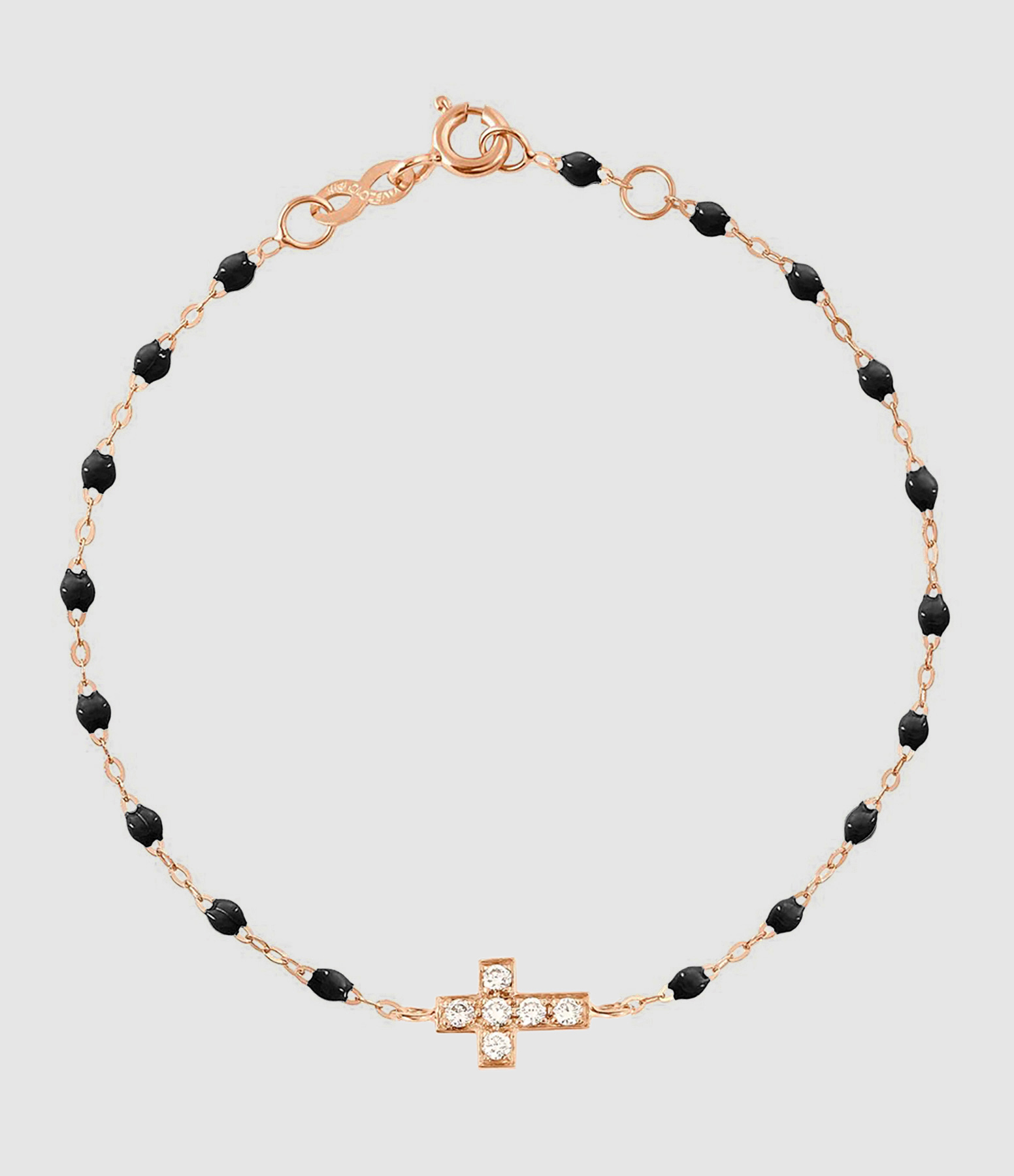 Resin Bracelet with Diamond Cross
