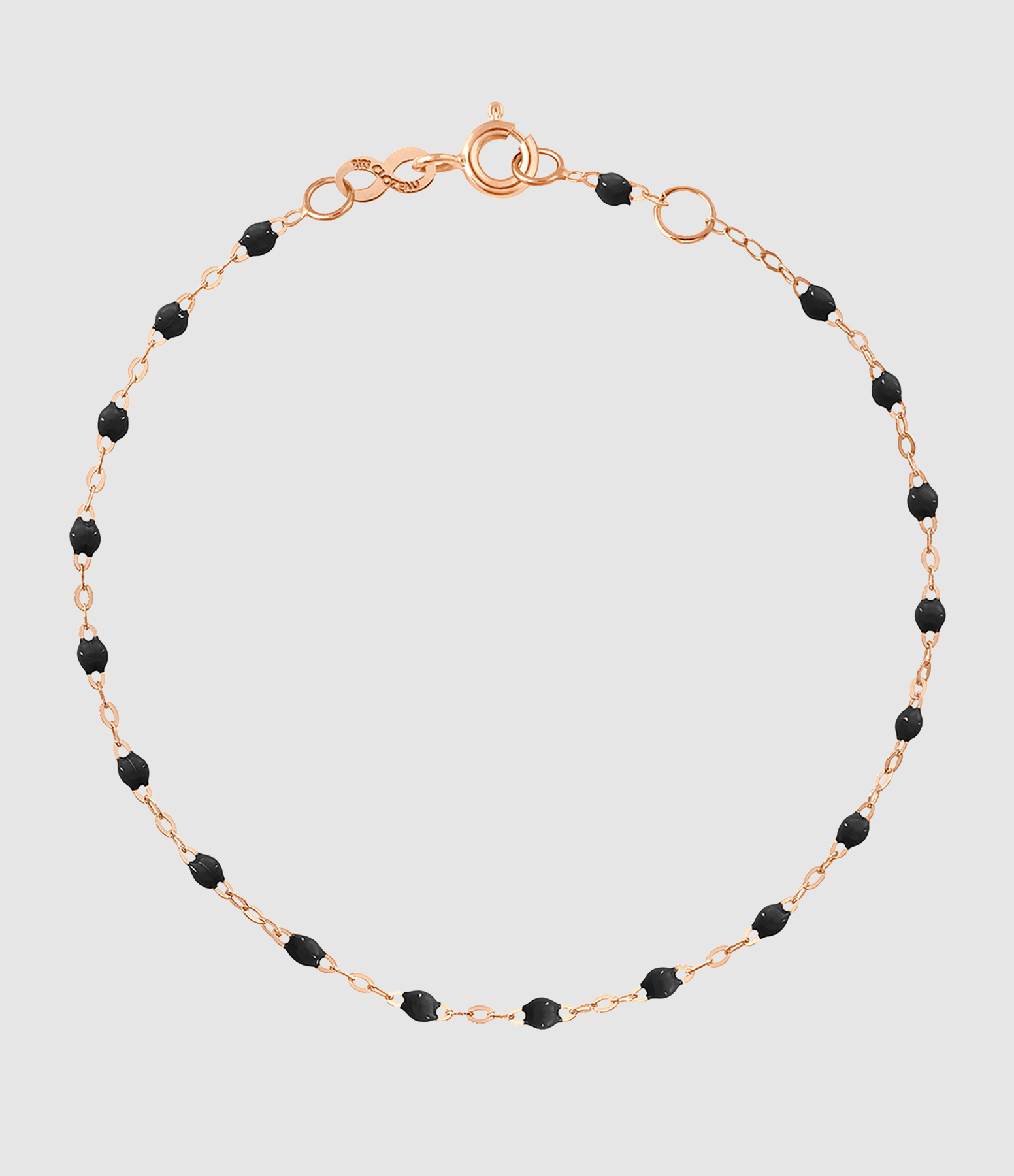Resin Bead Ankle Chain, Rose Gold, 24 cm