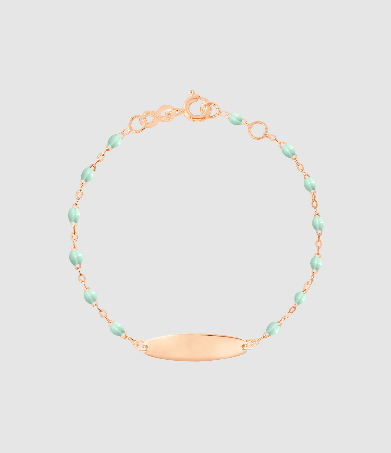 Children’s Bracelet with Oval Gold-Coloured Resin Pendant, 13 cm