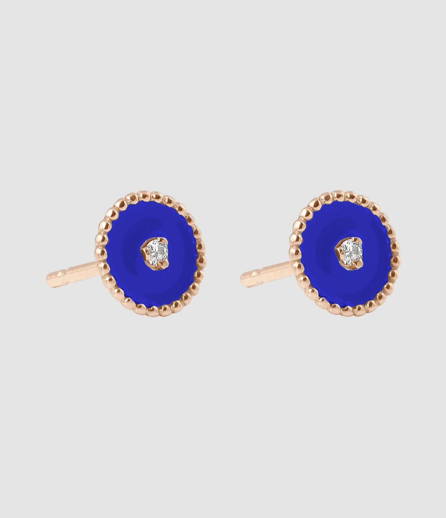 North Star Diamond Resin Gold Earrings
