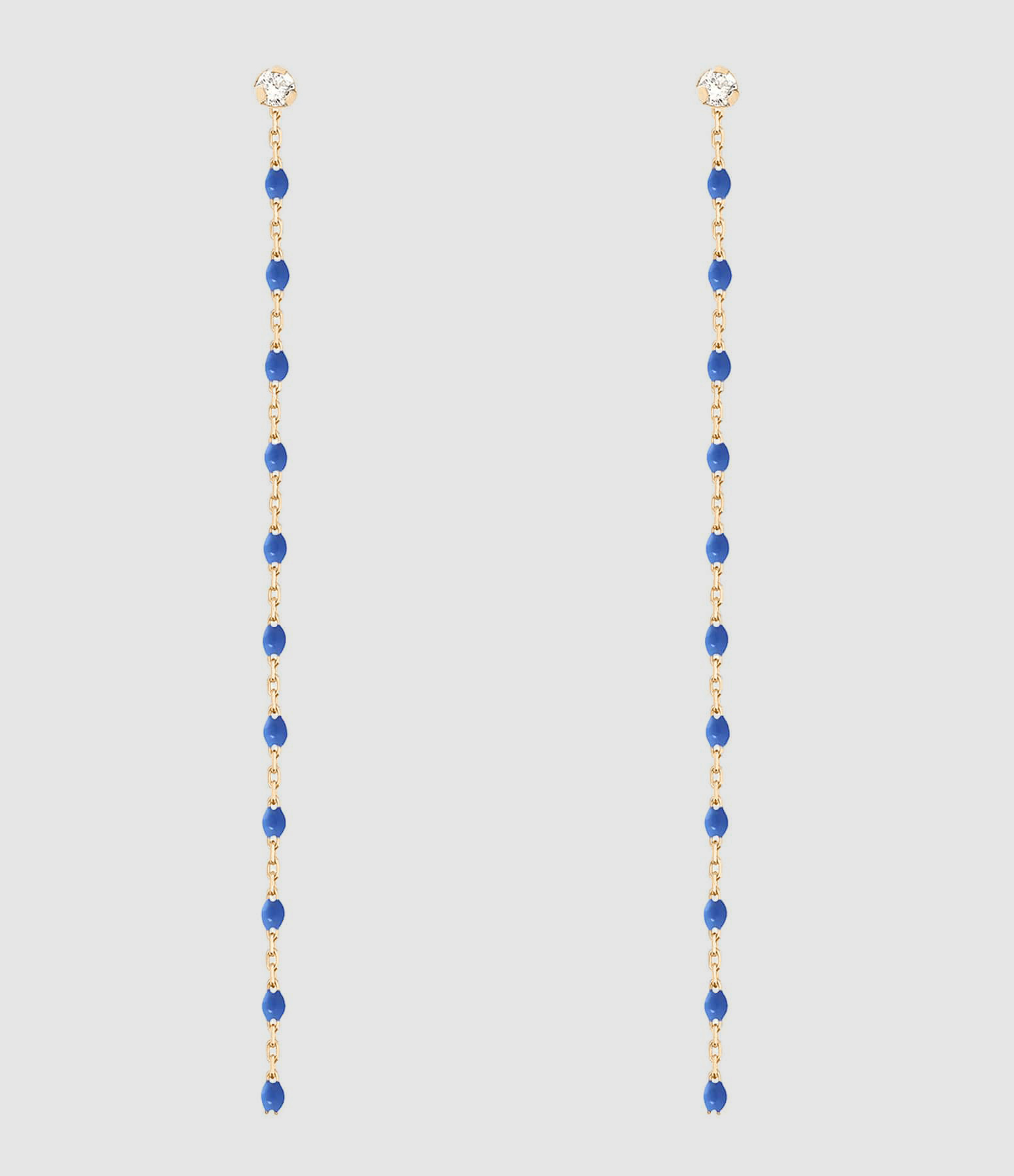0.4 Mini Diamond Earrings in Gold Resin
