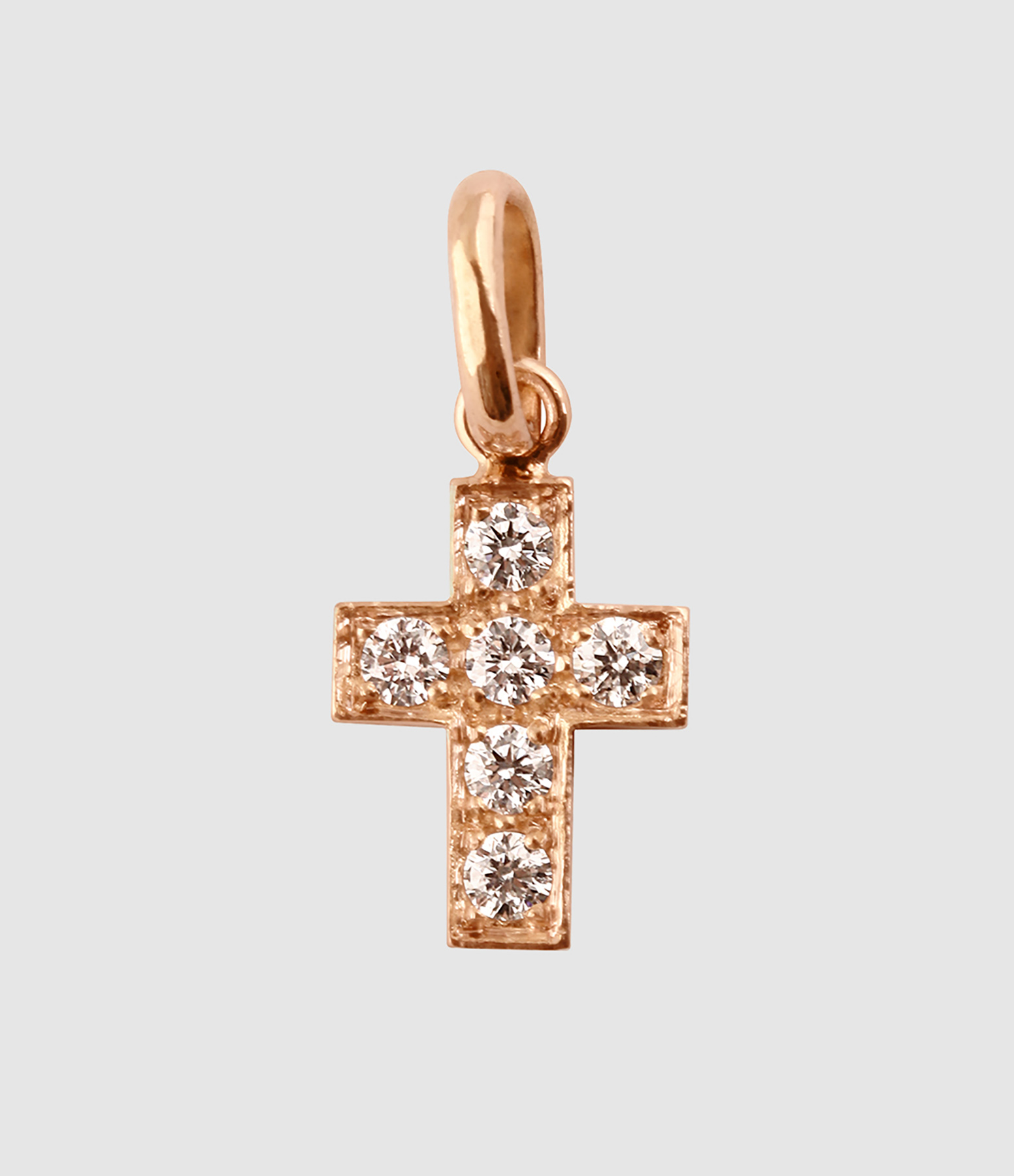 Gold Diamond Cross Pendant