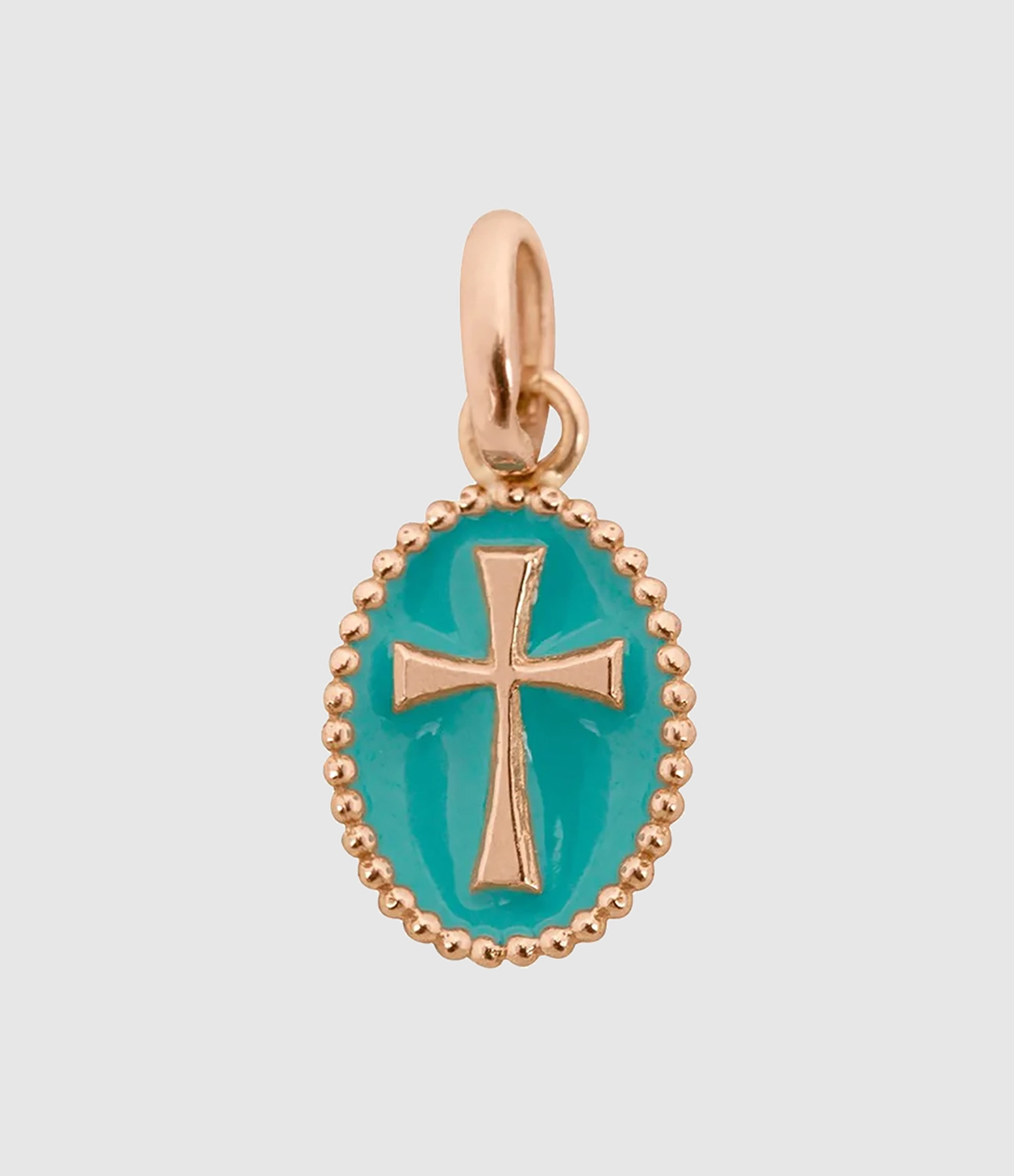 Gold Resin Cross Pendant