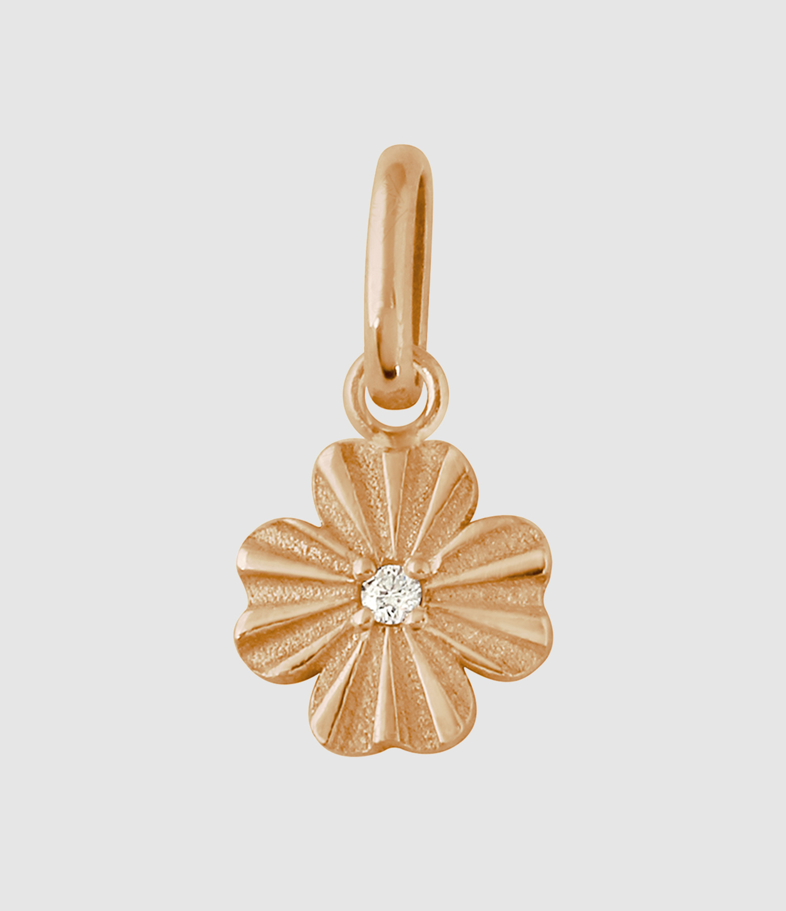 Gold Diamond 'Light' Clover Pendant