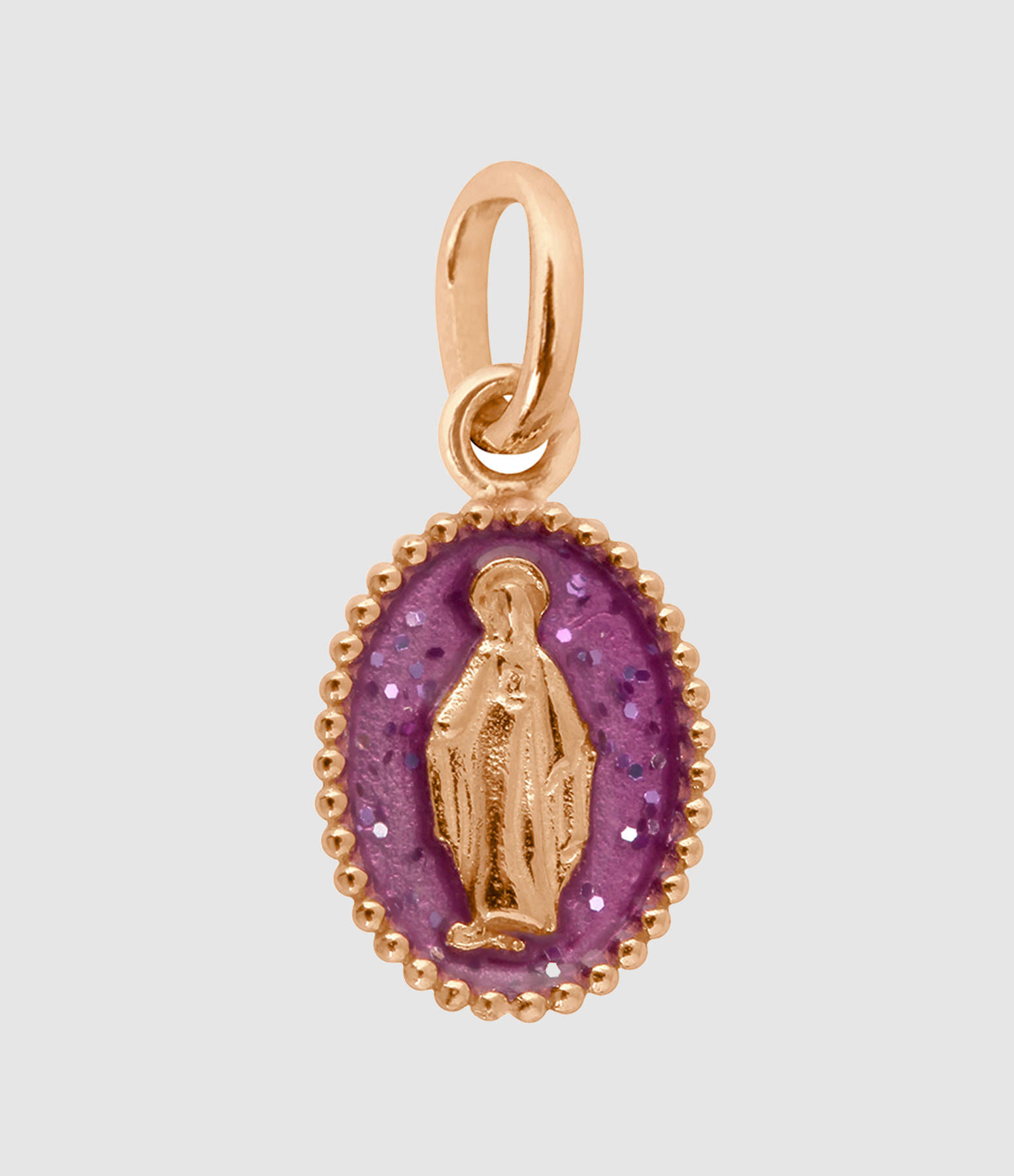 Gold Resin Madonna Pendant