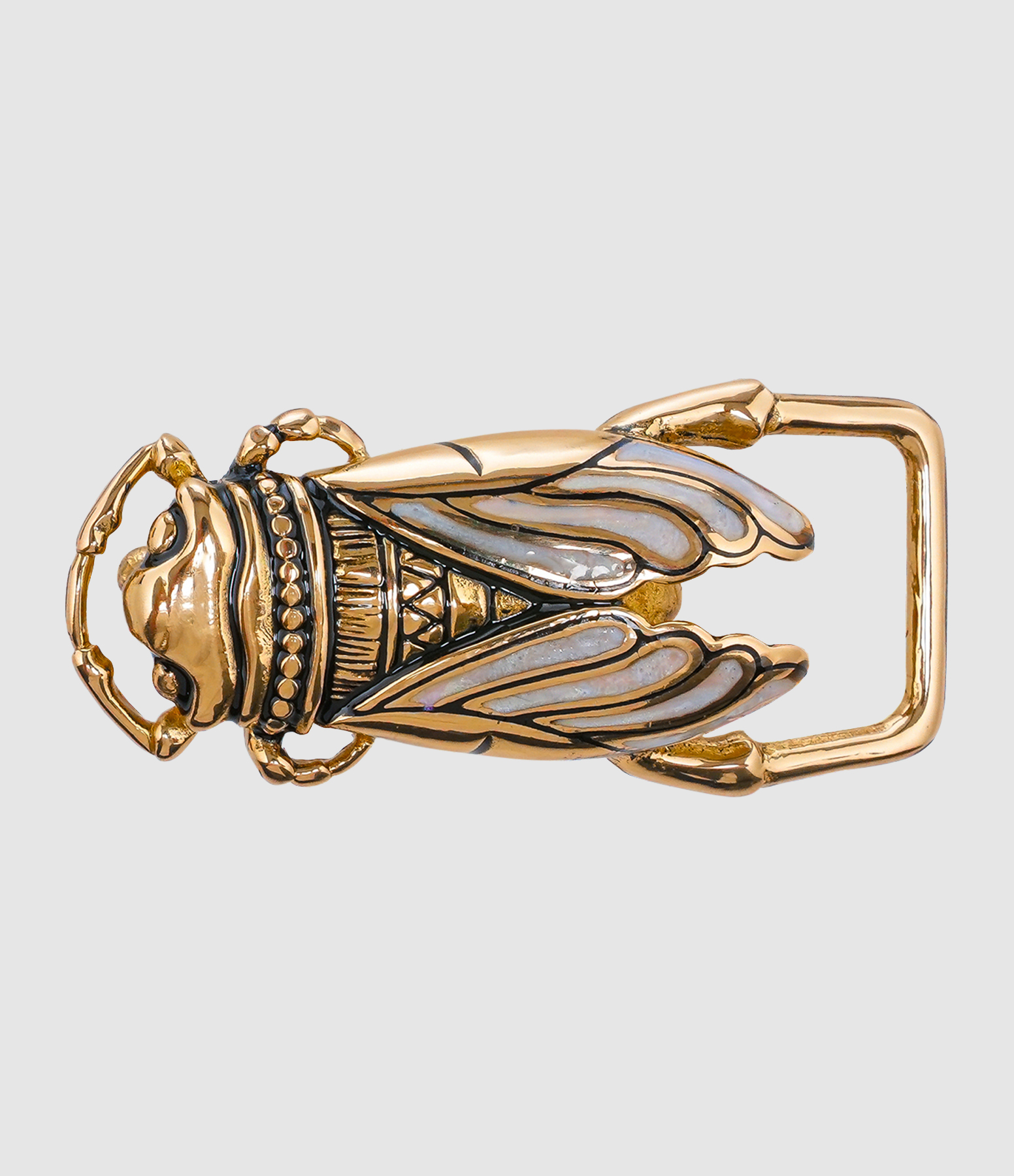Baby Belt Buckle – Gold Cicada Buckle