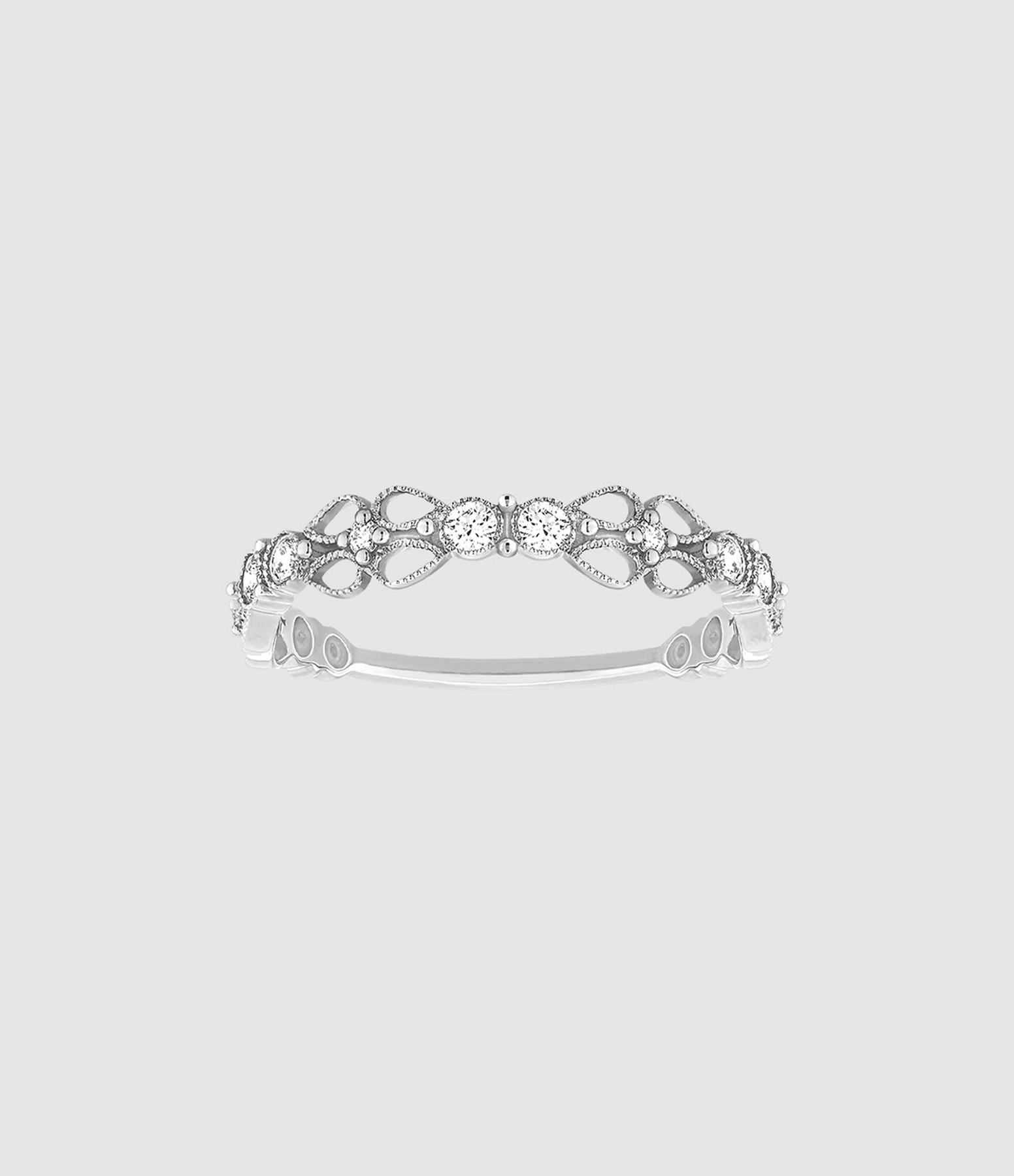 Babylone GM White Gold Diamond Ring