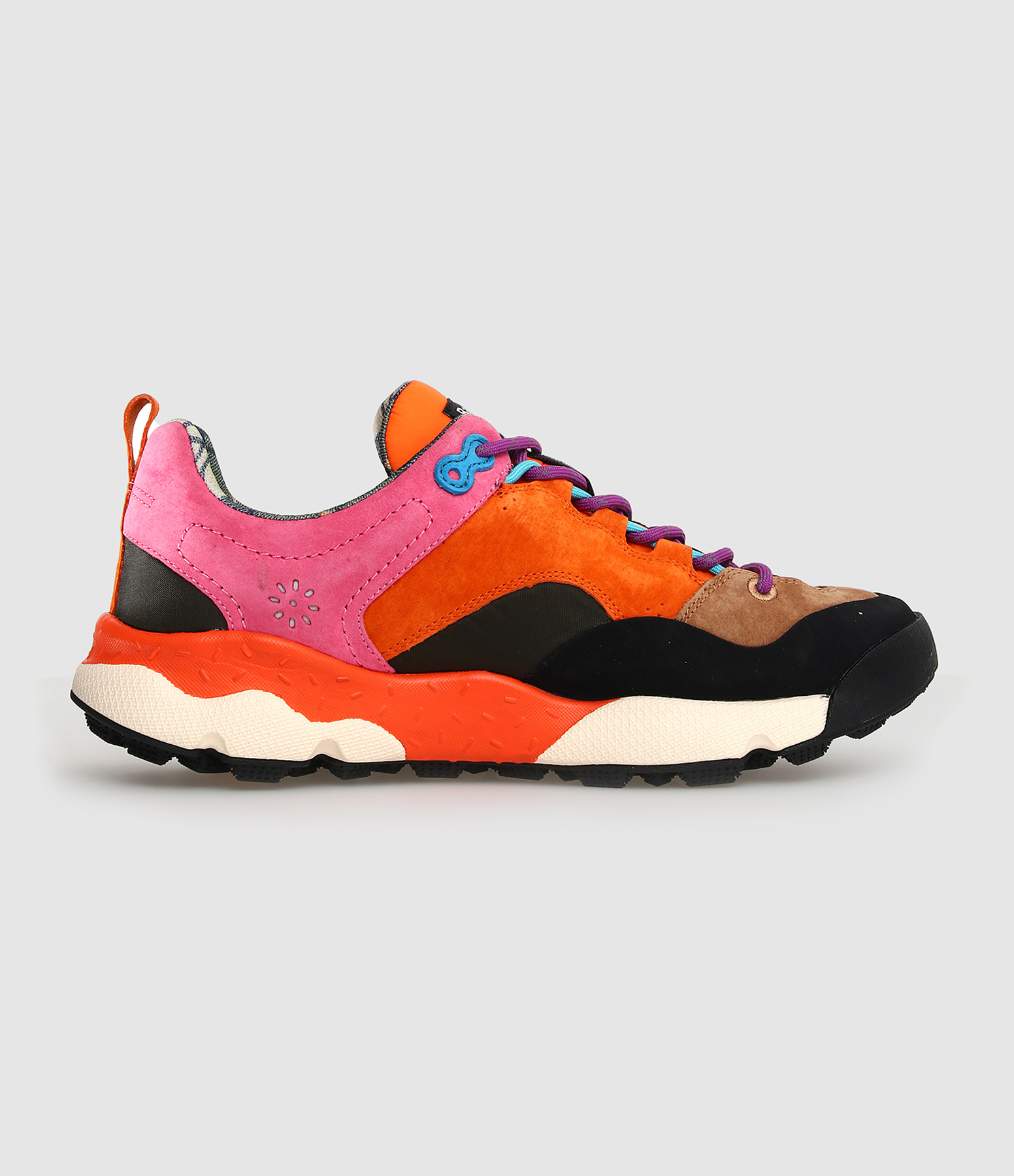 Solid-Colour Pink and Khaki Trainers, Barbour x Flower Mountain Collaboration