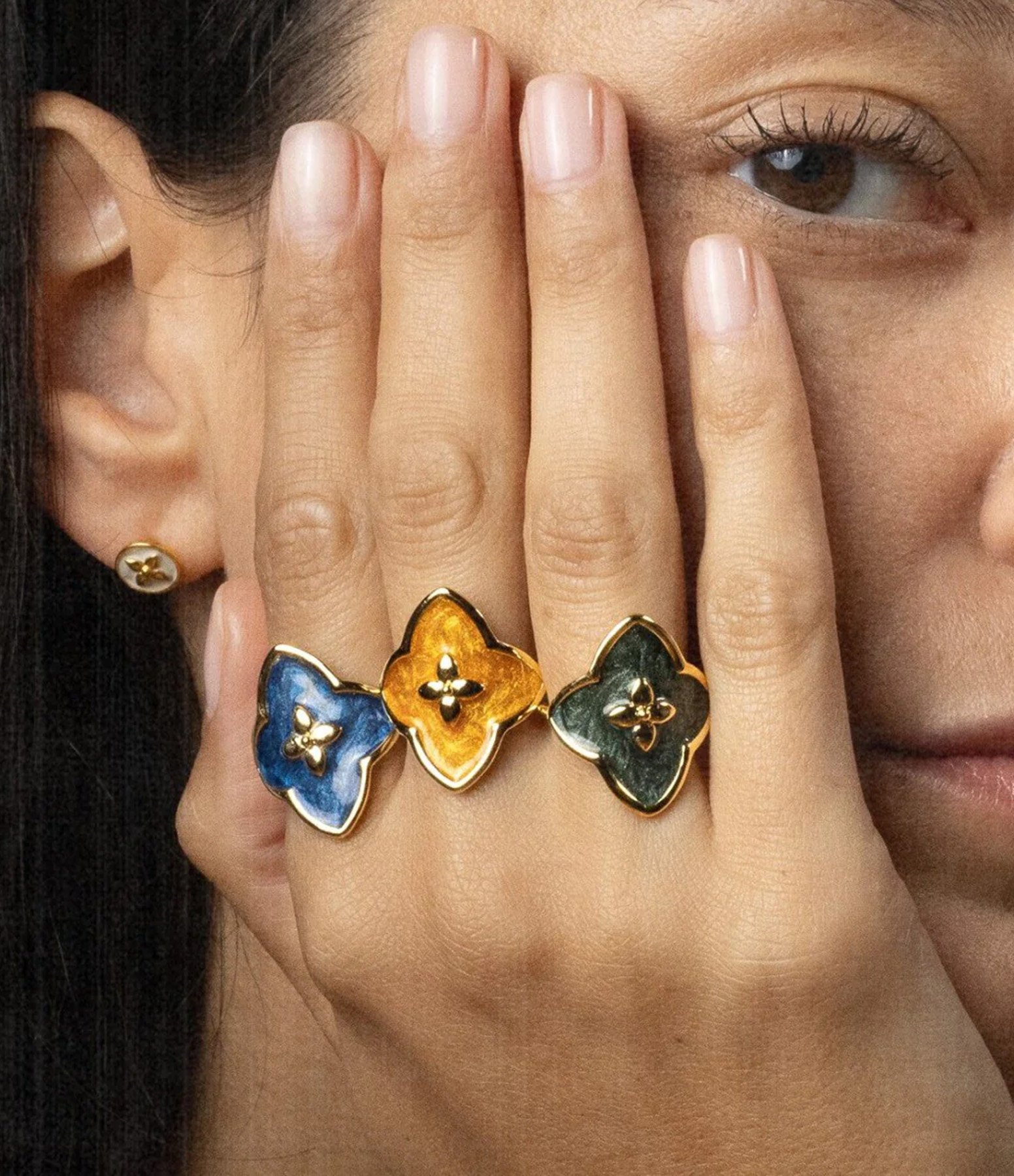Angie Gold Lacquered Ring