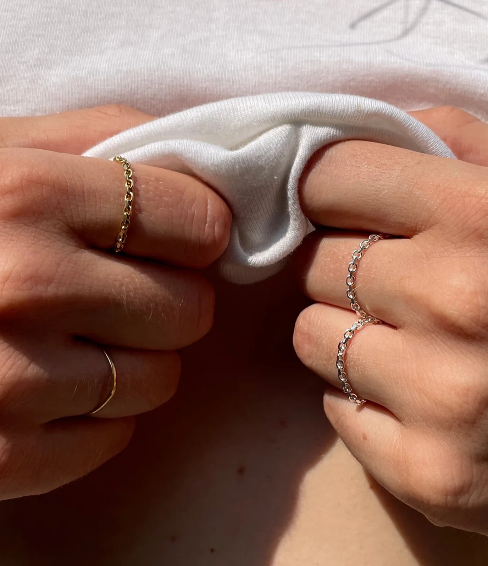 Silver Chain Ring