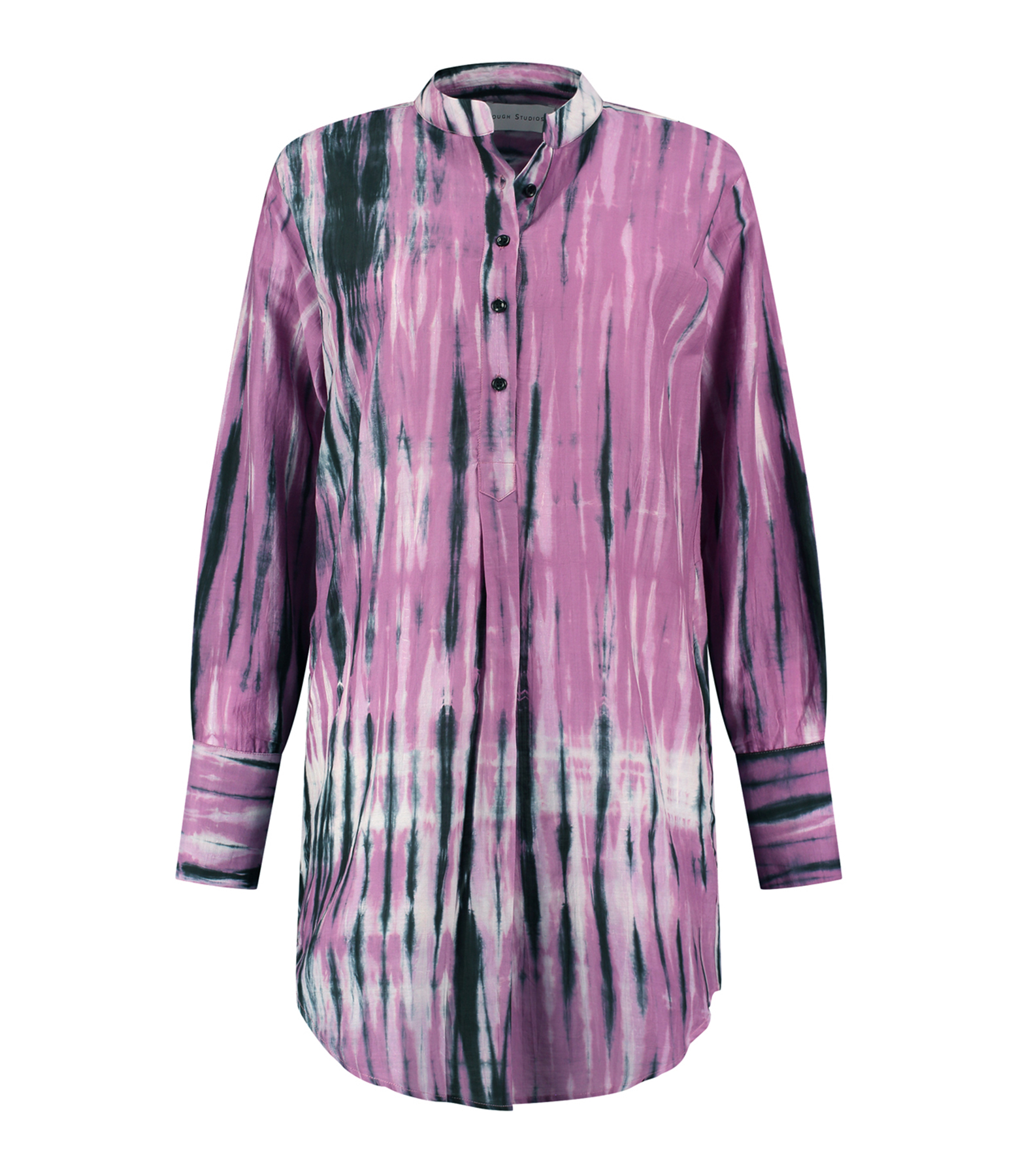 Black and Purple Cotton Baker Dress
