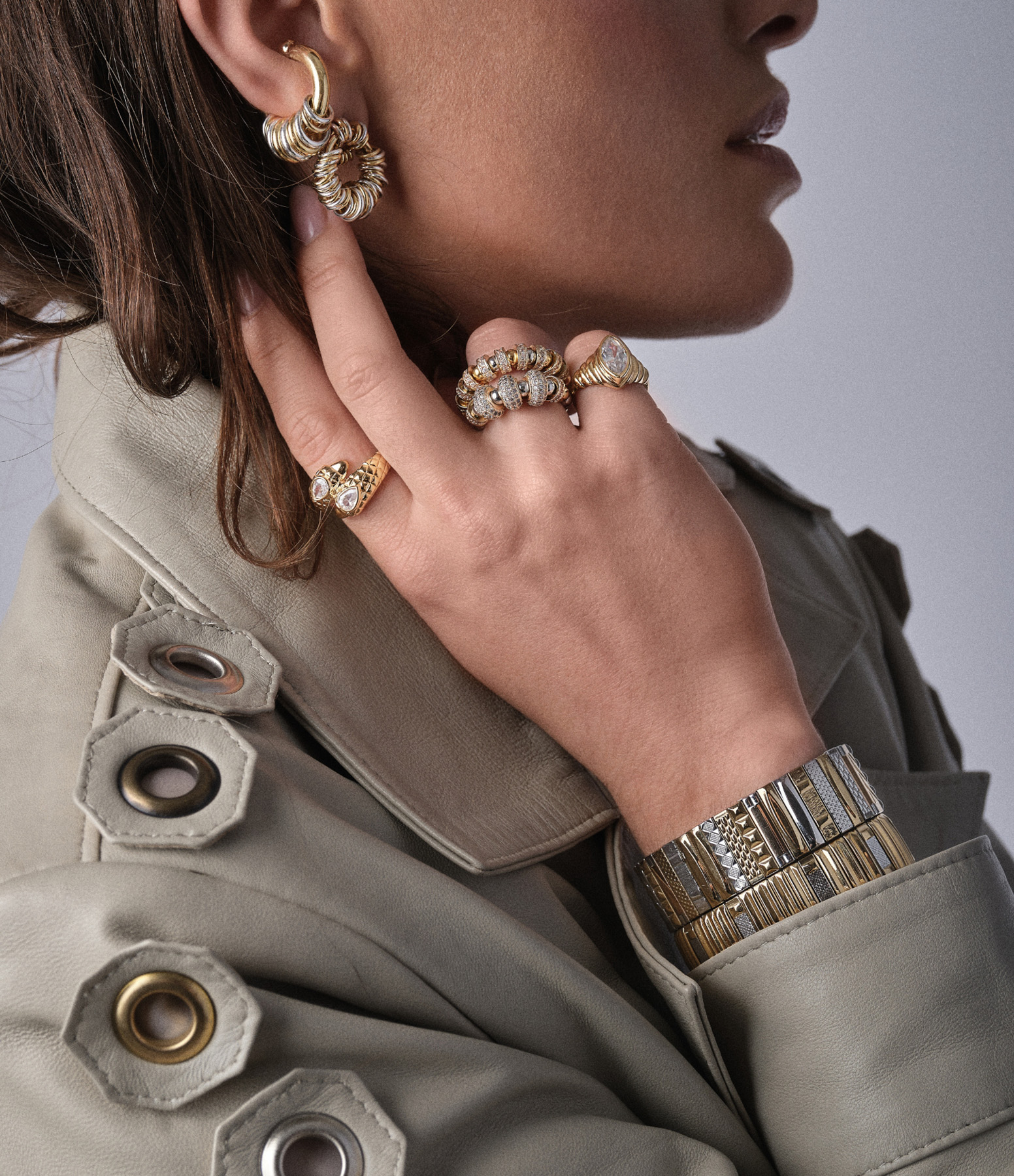 Nefertiti Triple Ring