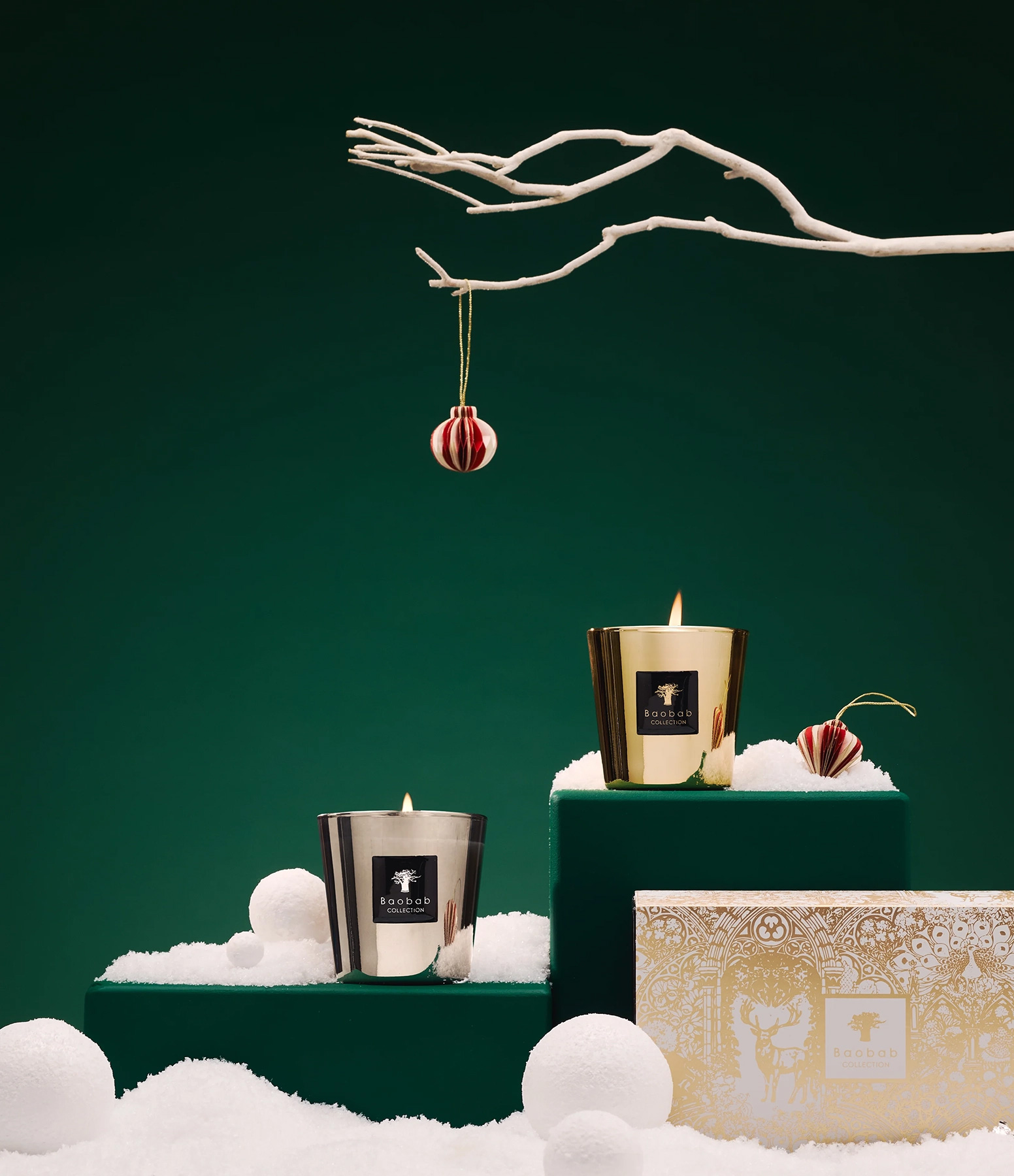 Les Exclusives Aurum Platinum Candle Duo Gift Set