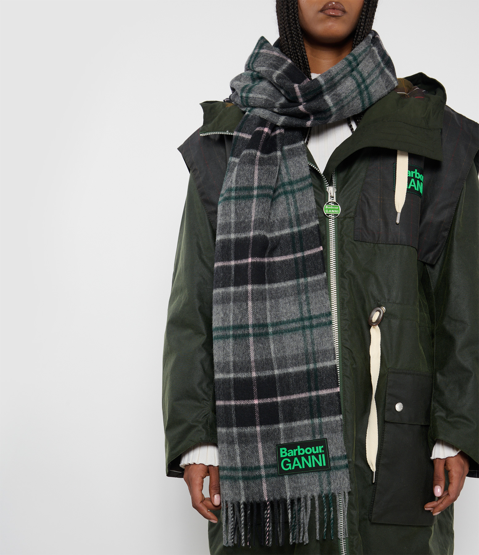 Winter Tartan Scarf, Barbour x Ganni Collaboration