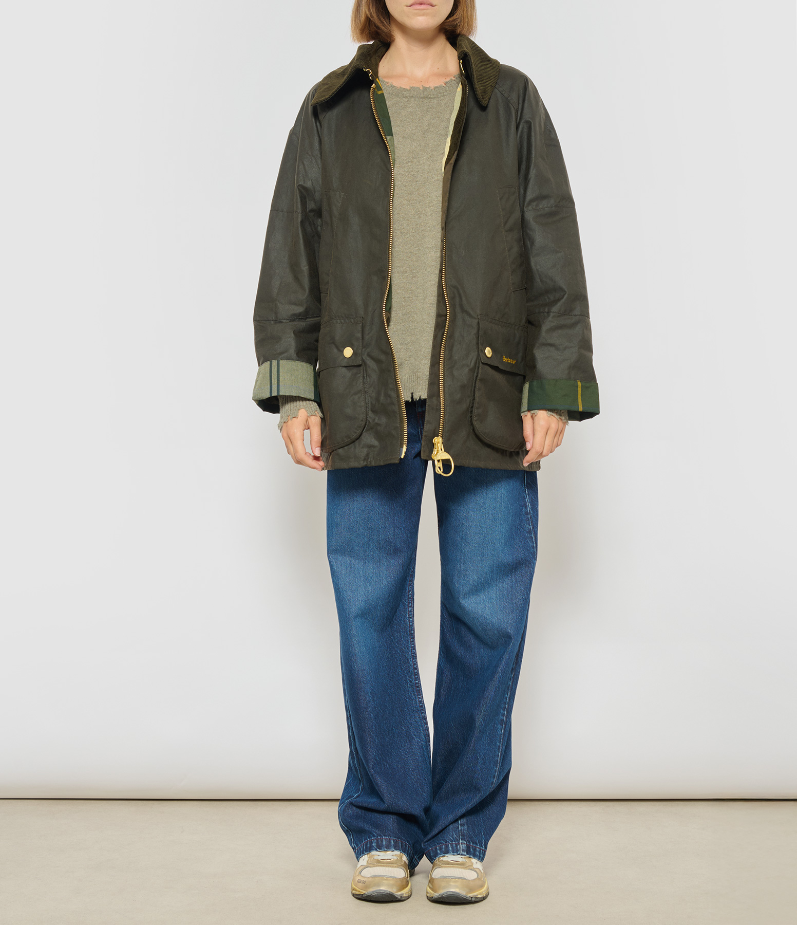 Allerston Wax Jacket in Ancient Olive