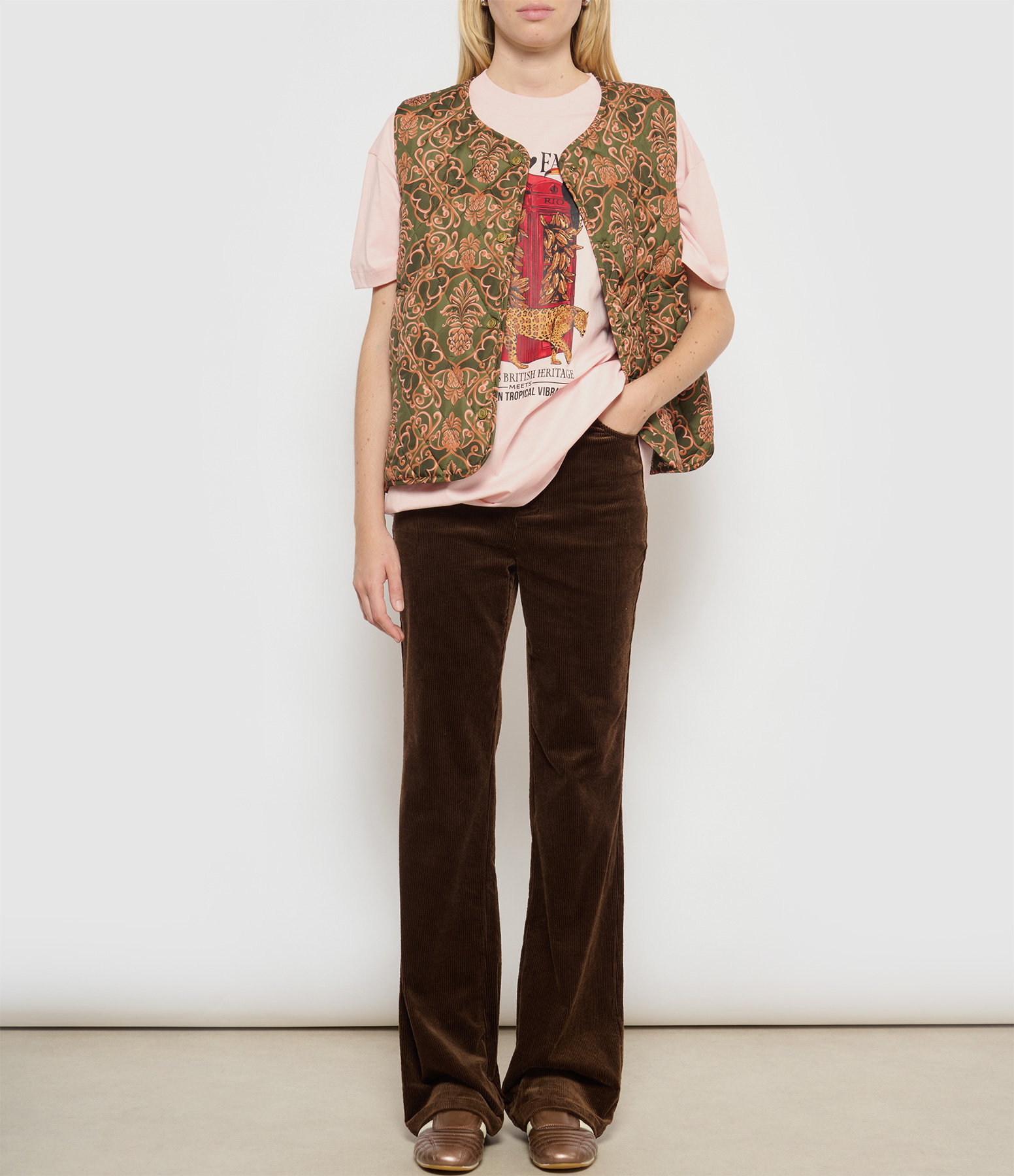 Maria Clara Rosa T-shirt, Barbour x Farm Rio collaboration