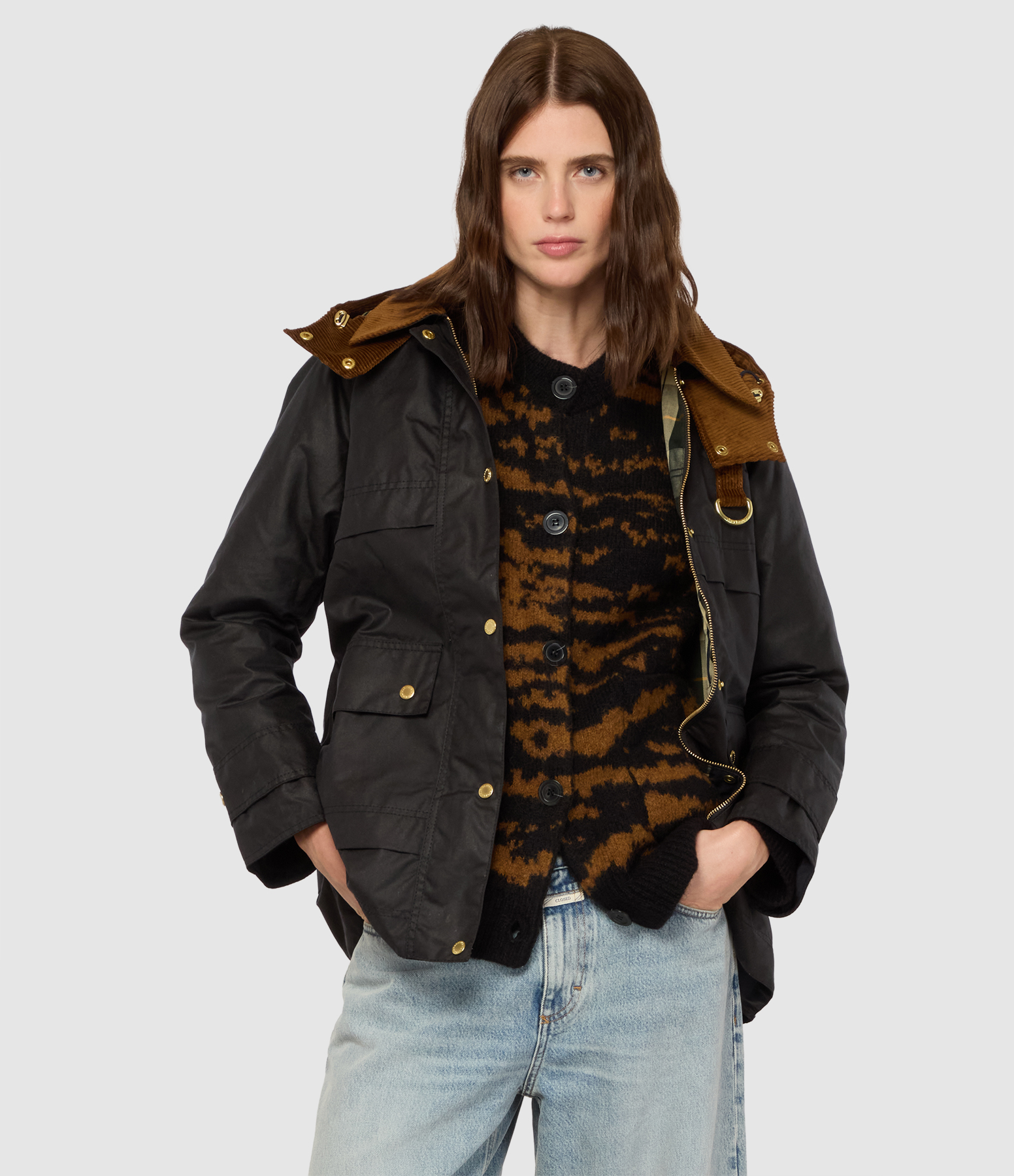 Wrenwood Wax Jacket, Navy, Vintage