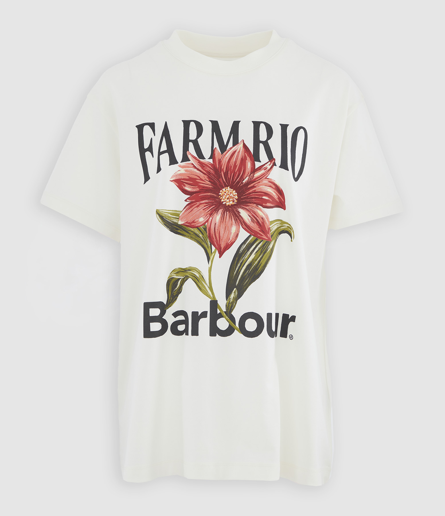 Wild Flower T-shirt in Cream, Barbour x Farm Rio collaboration