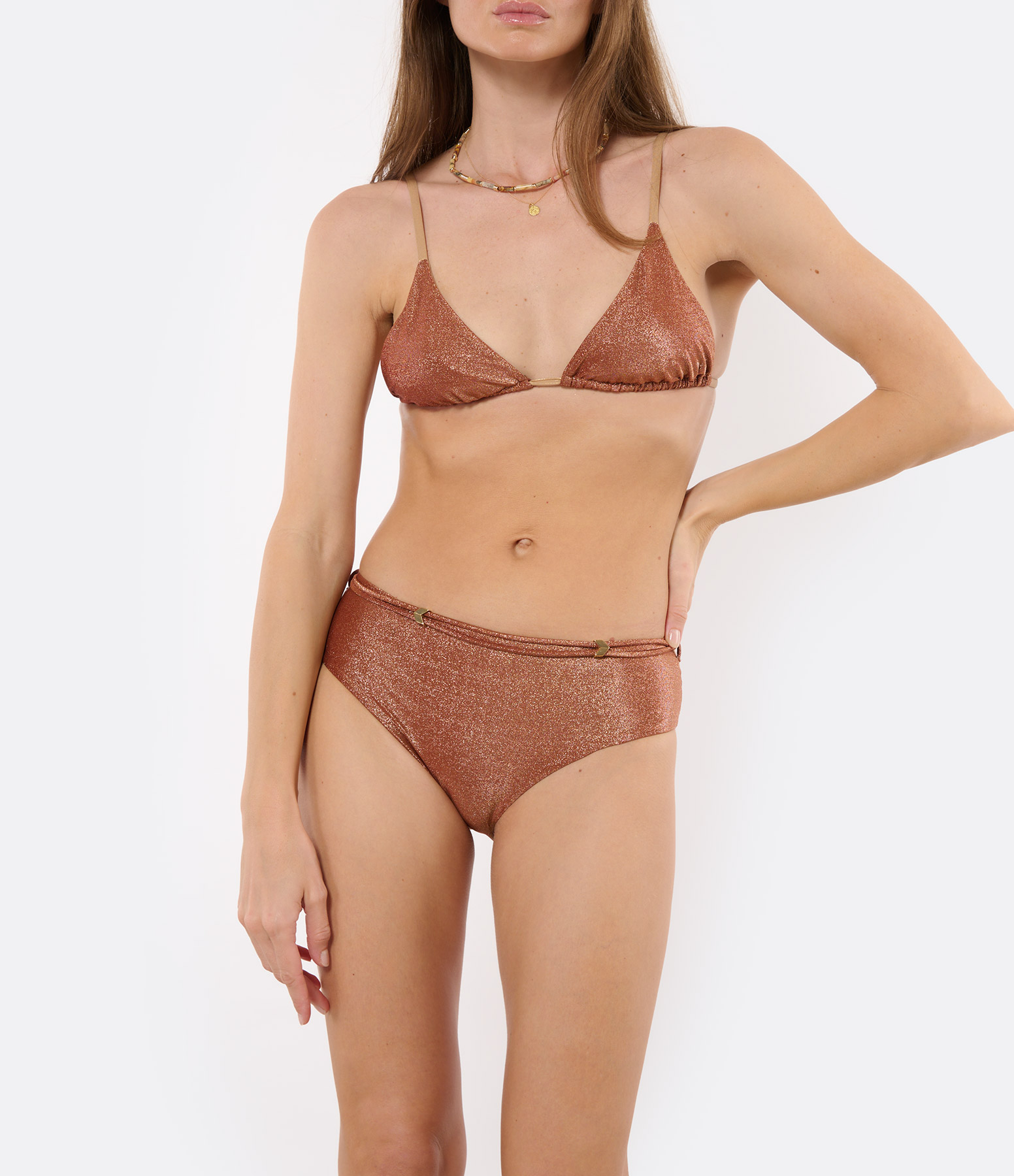 Niki Brown Swimsuit Top
