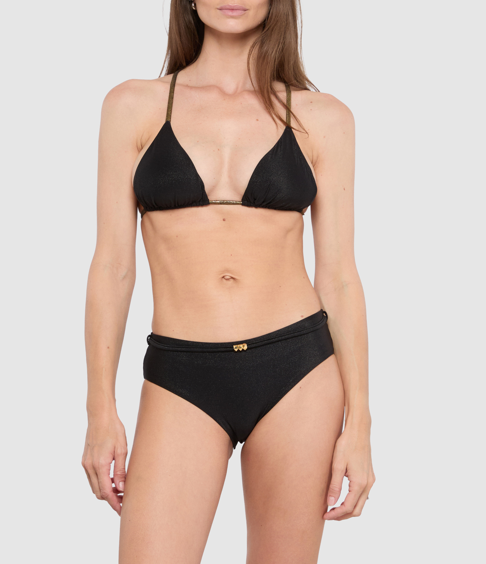 Niki Lurex Black Leotard Bottoms