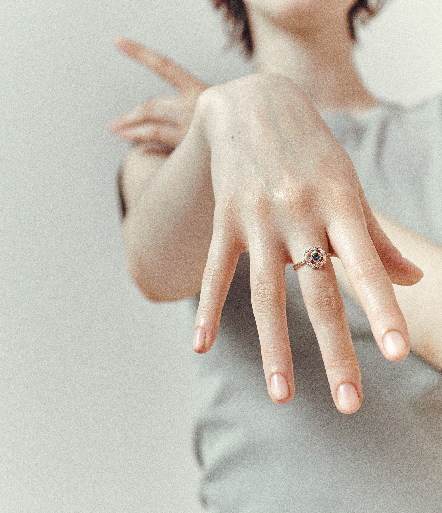 Bettina Topaz Blue Ring