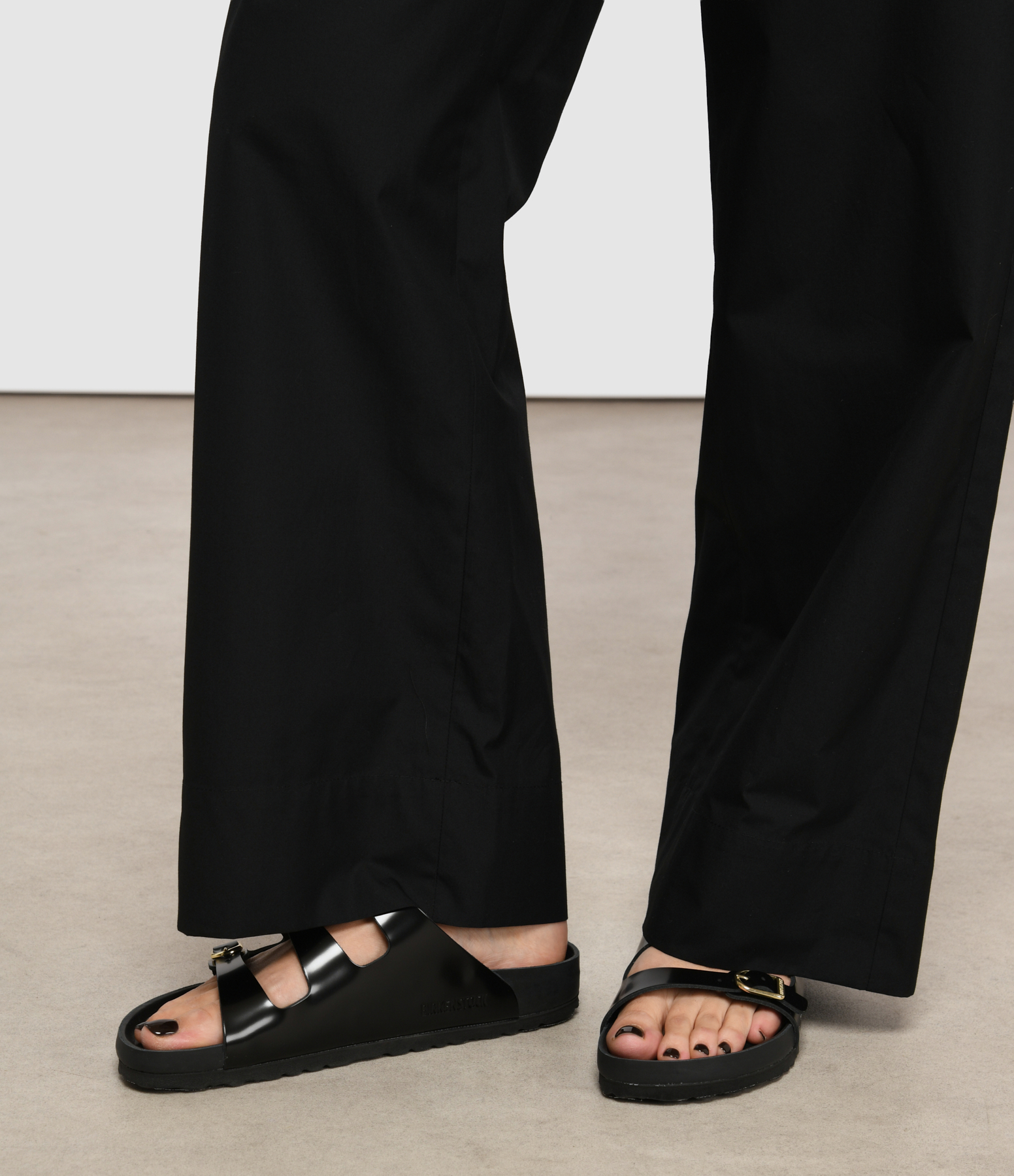 Florida High Shine Black Sandals
