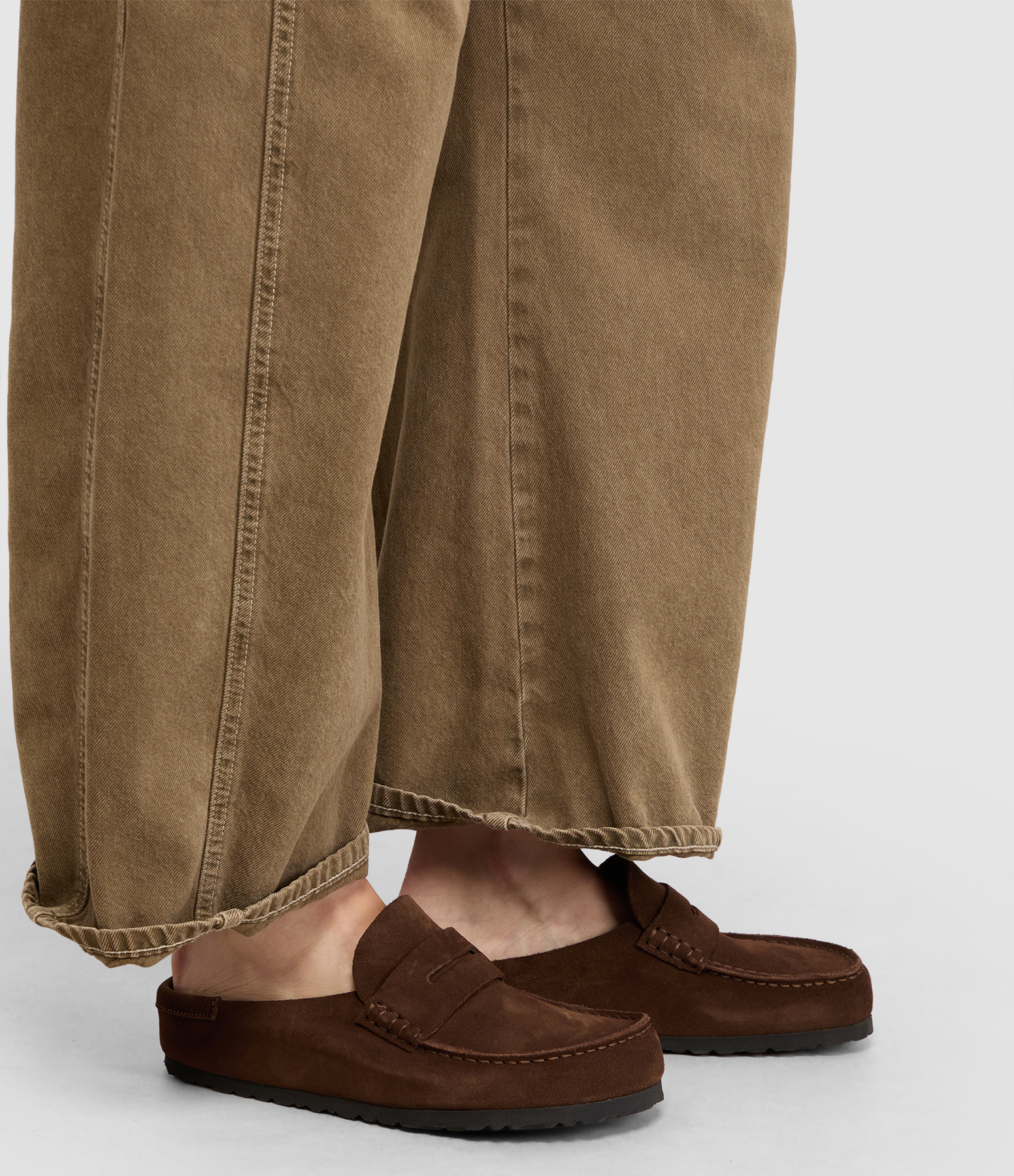 Naples Wrapped Suede Leather Carafe Mules