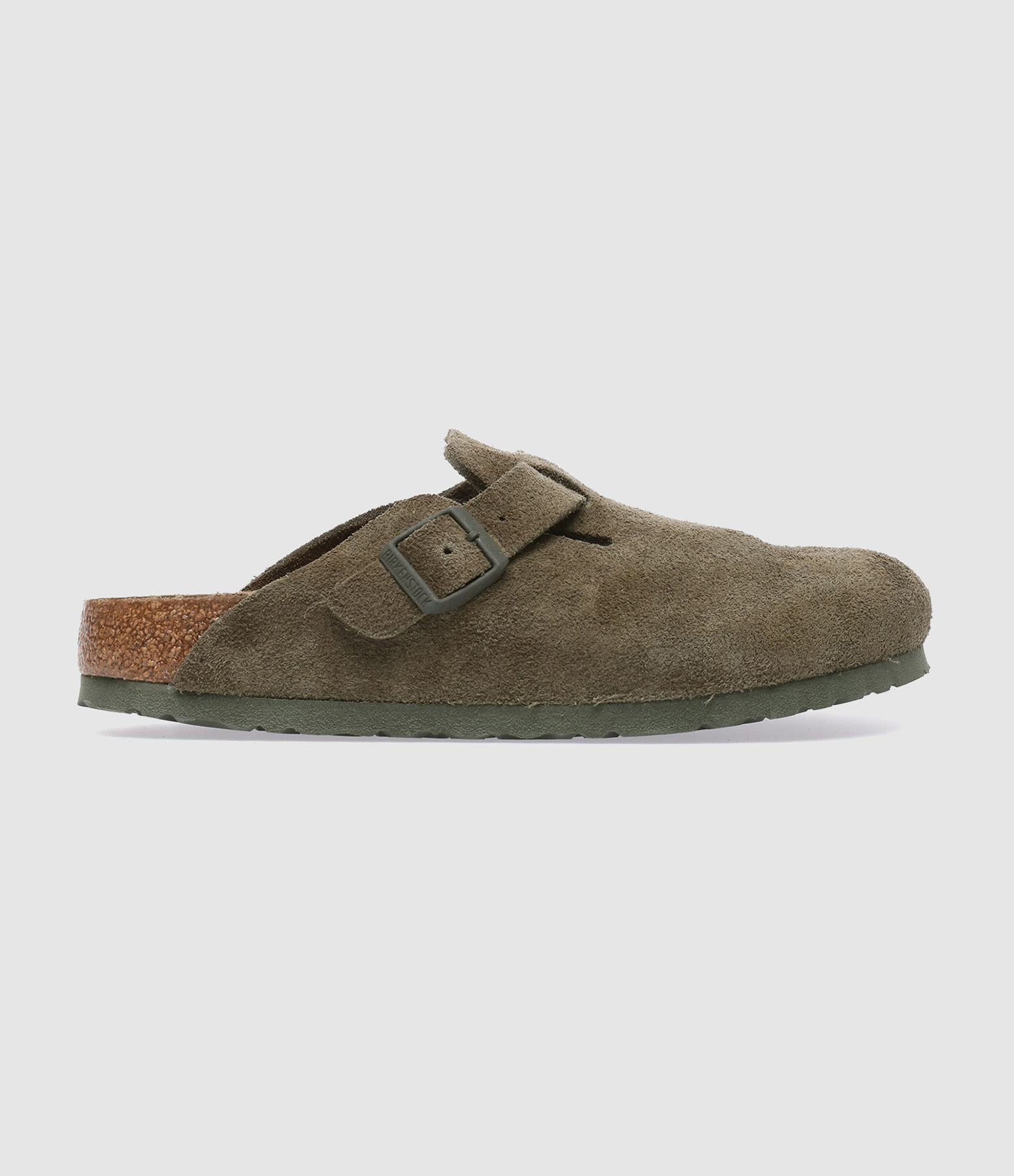Boston Suede Leather Thyme Clogs