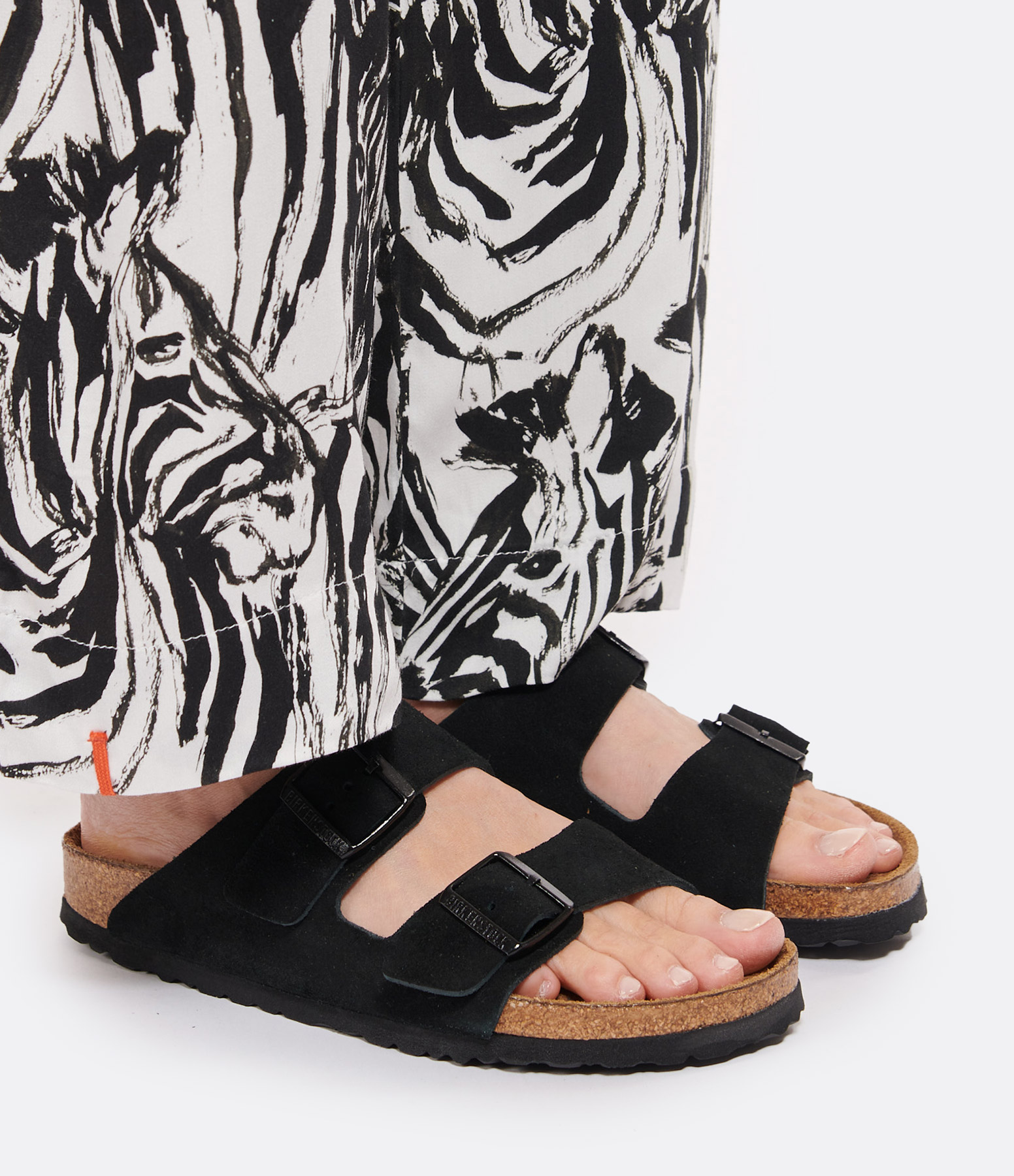 Black Suede Arizona Mules