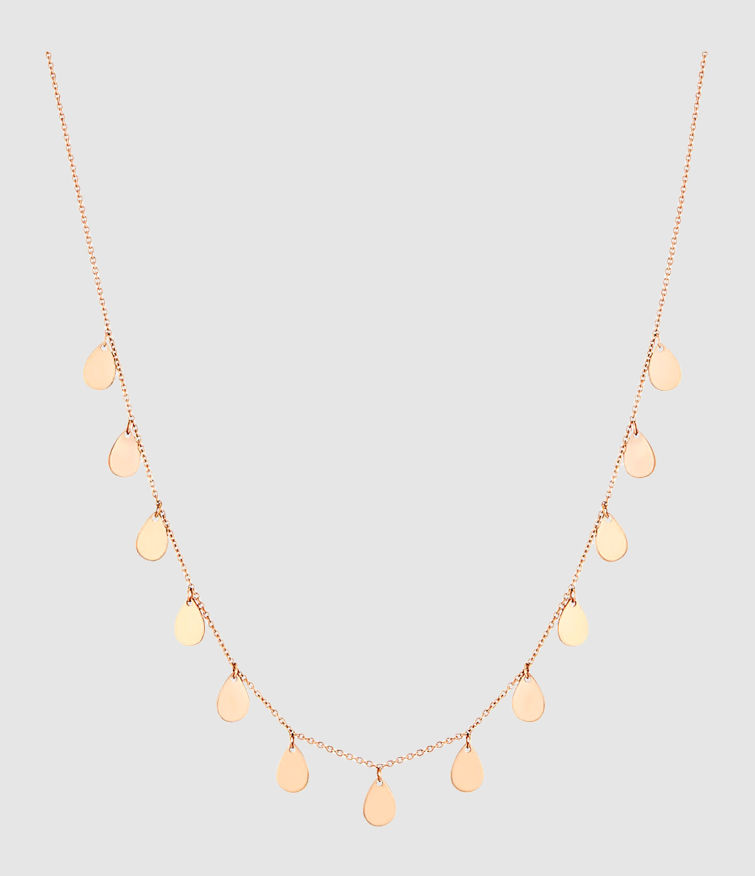 Tiny 13 Bliss Rose Gold Necklace