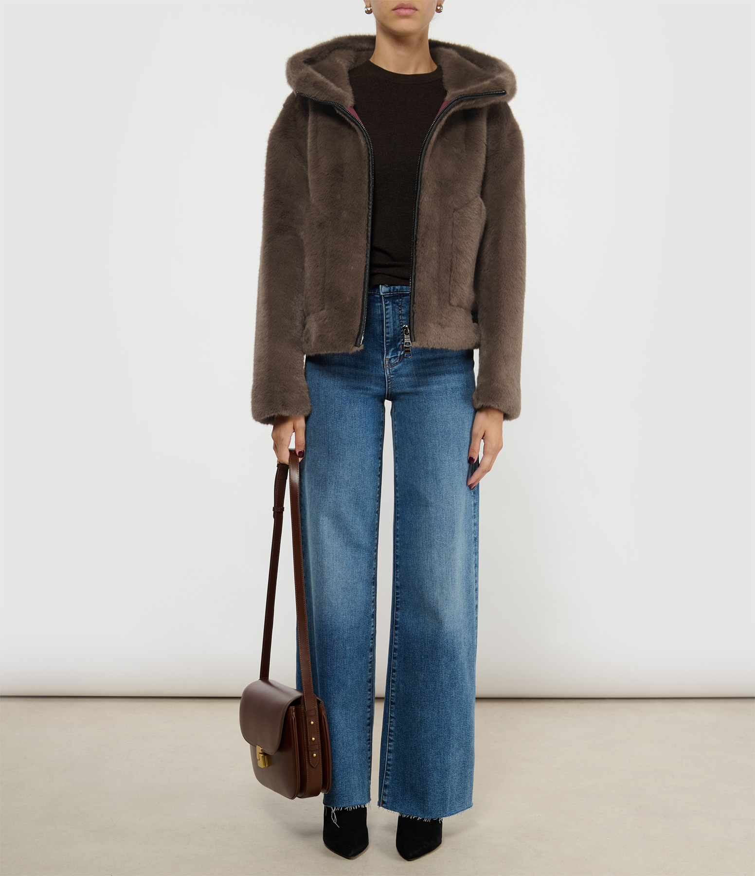 Elle Dark Brown Jacket