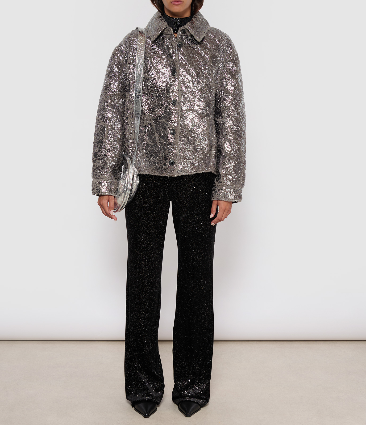 Ira Silver Metallic Jacket