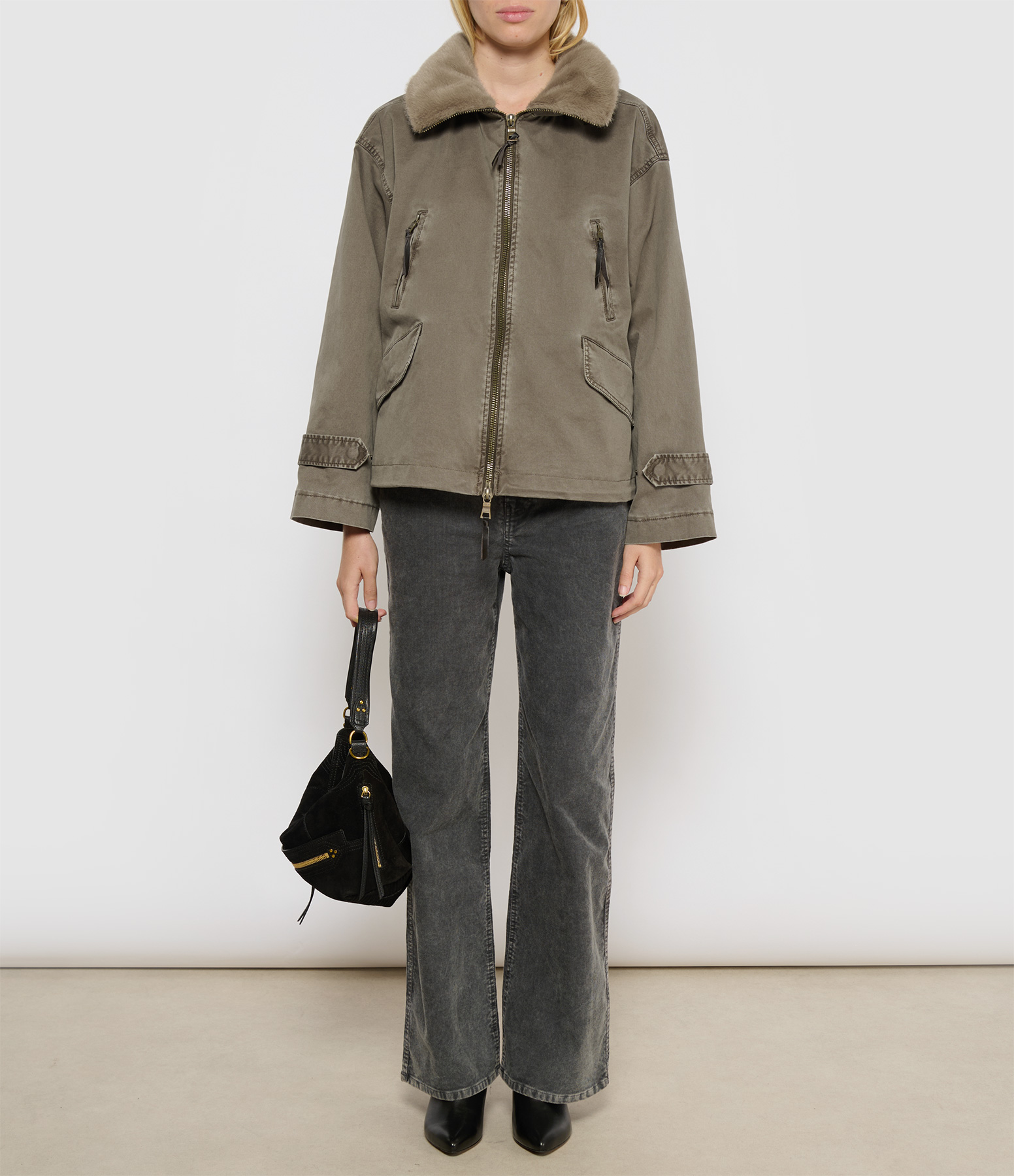 Tyra Jacket in Dark Taupe Dtm