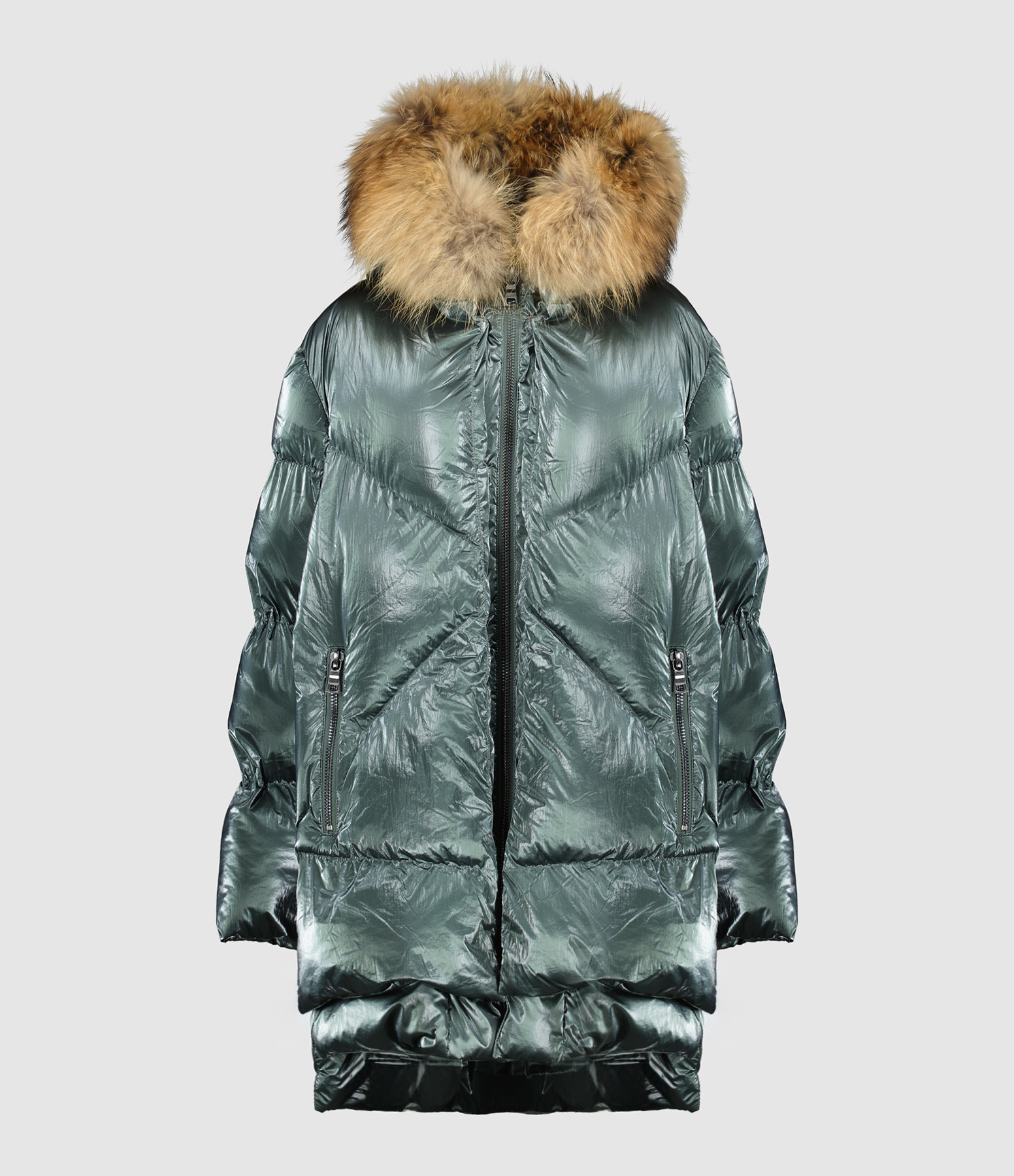 Frost M 515 Grey Green Metallic Down Jacket