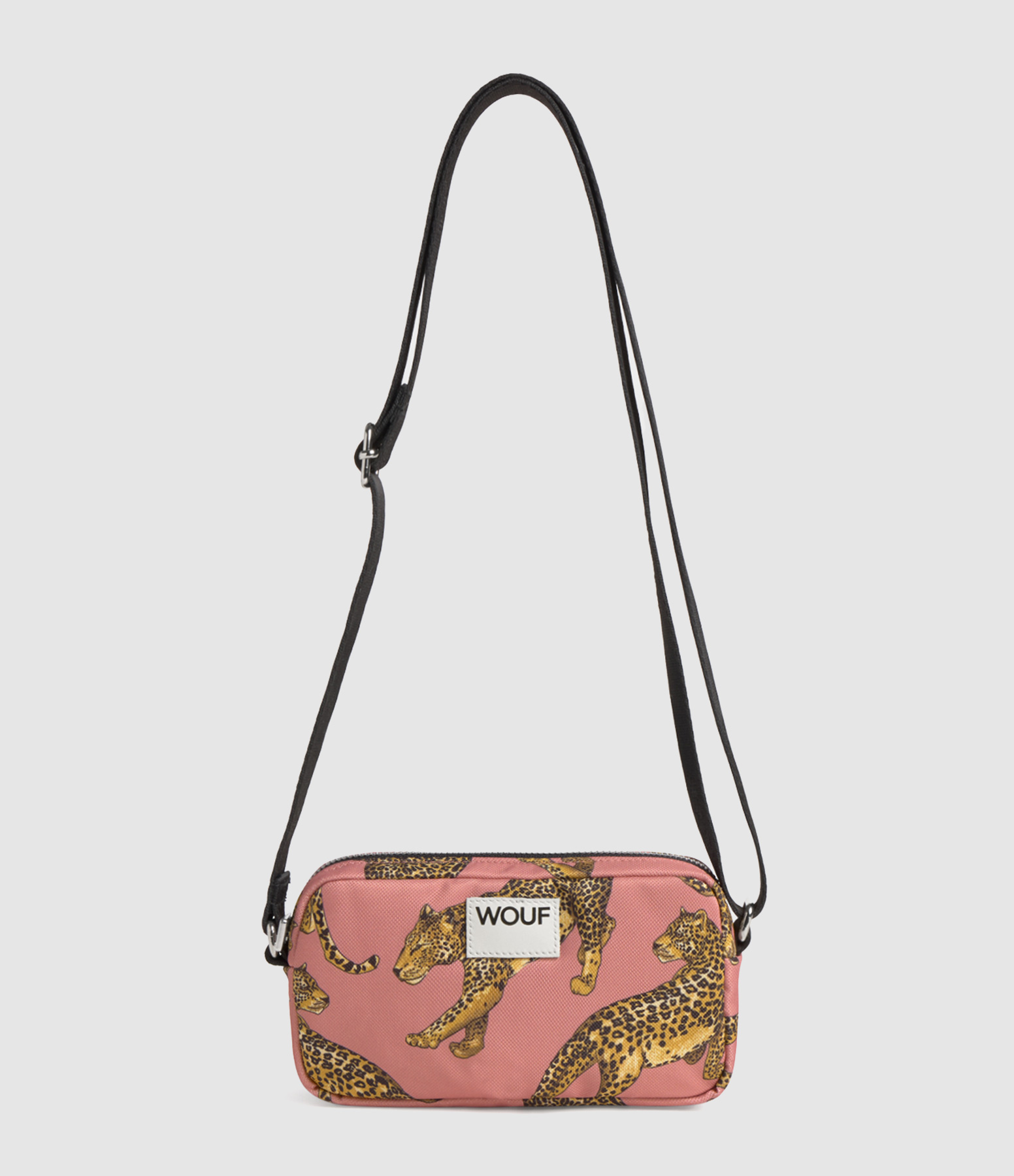 Mini Leopard-Print Blush Bag