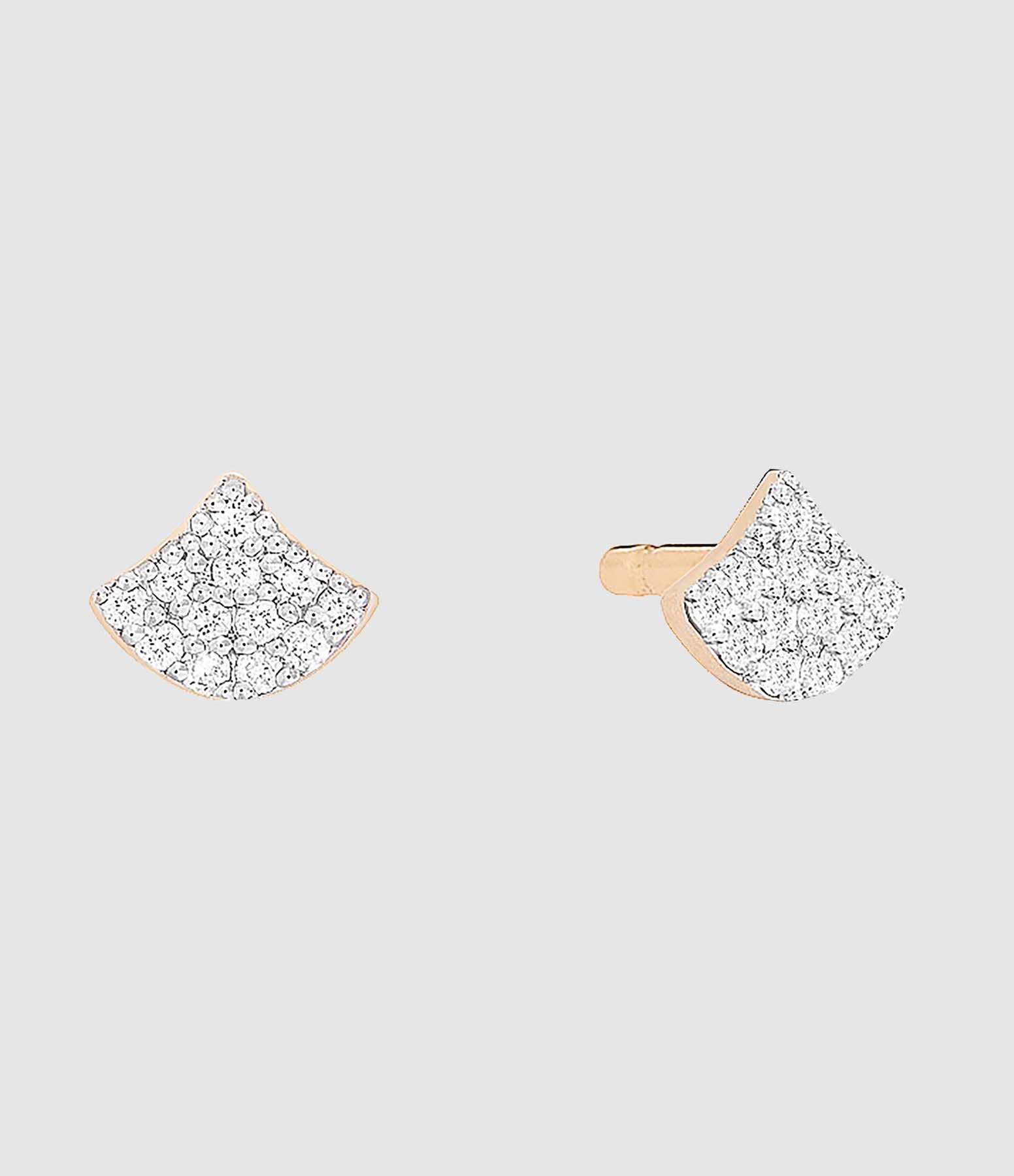Tiny Koi Diamond Stud Earrings