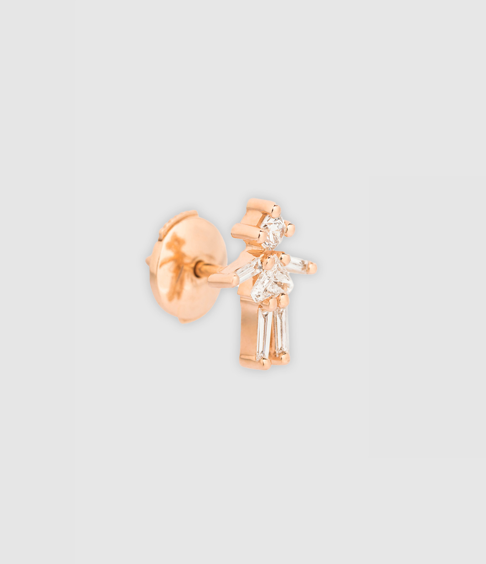 Iconic Girls’ Rose Gold Diamond Earring (sold individually)