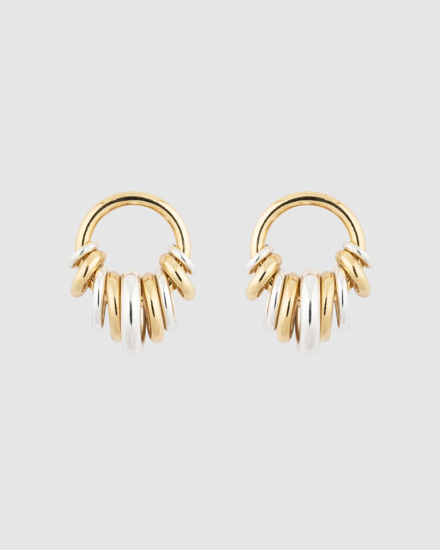 Gold Klik Donut Earrings