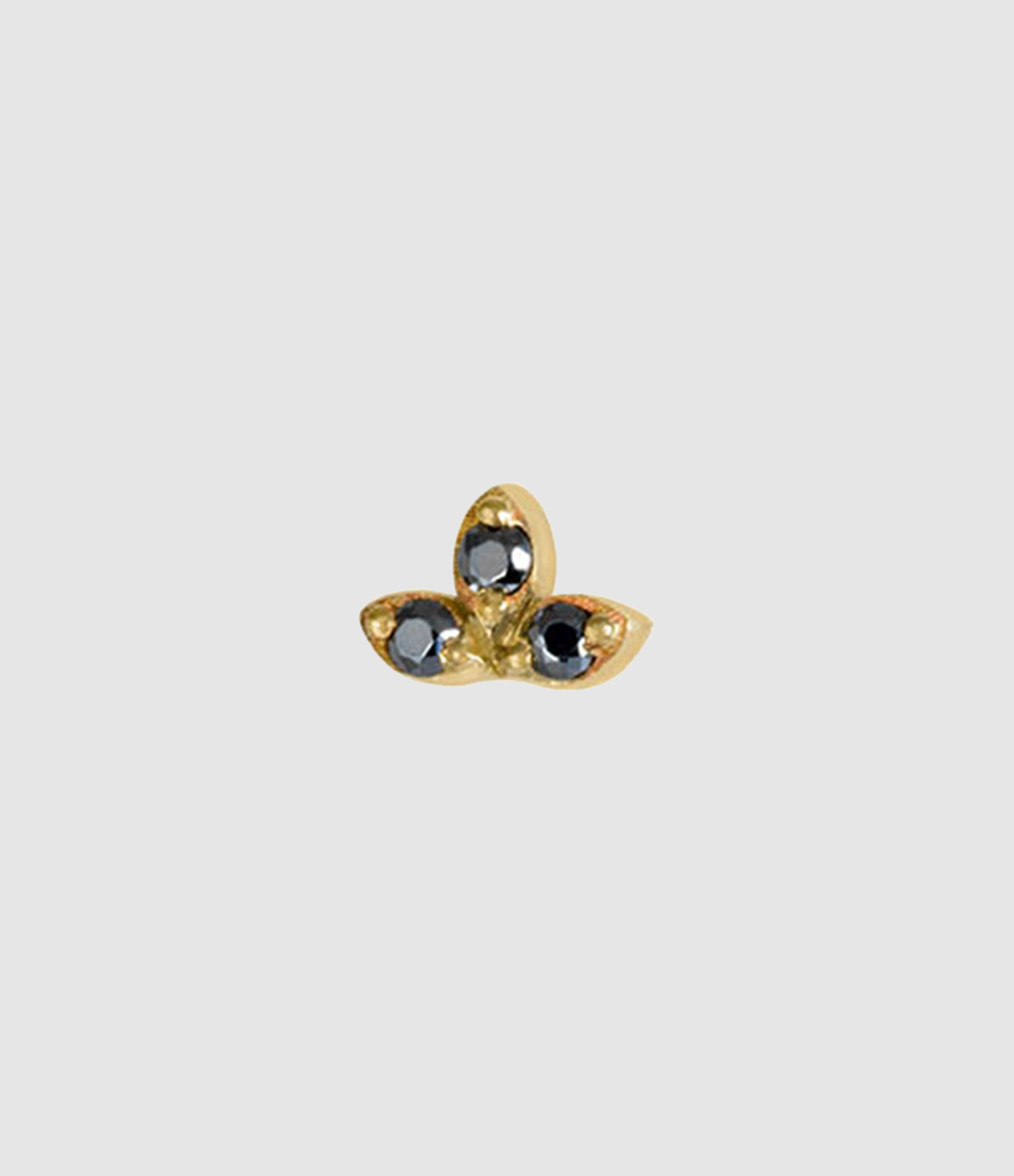 Constellation Earring – Grey Sapphires, 14-carat Yellow Gold (sold individually)
