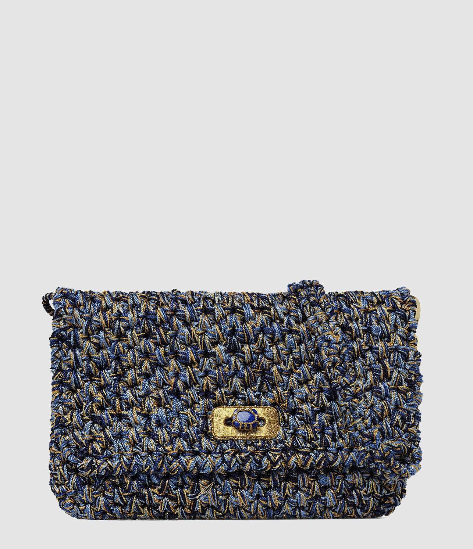 Bovary Light Blue Clutch Bag